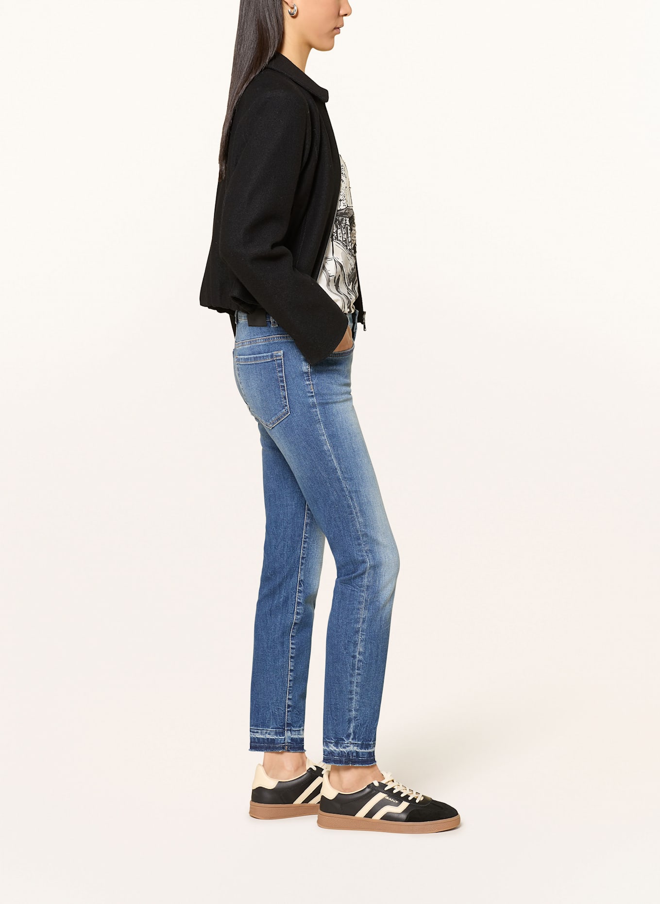 MARC CAIN Skinny Jeans SILVI: 353 blue denim