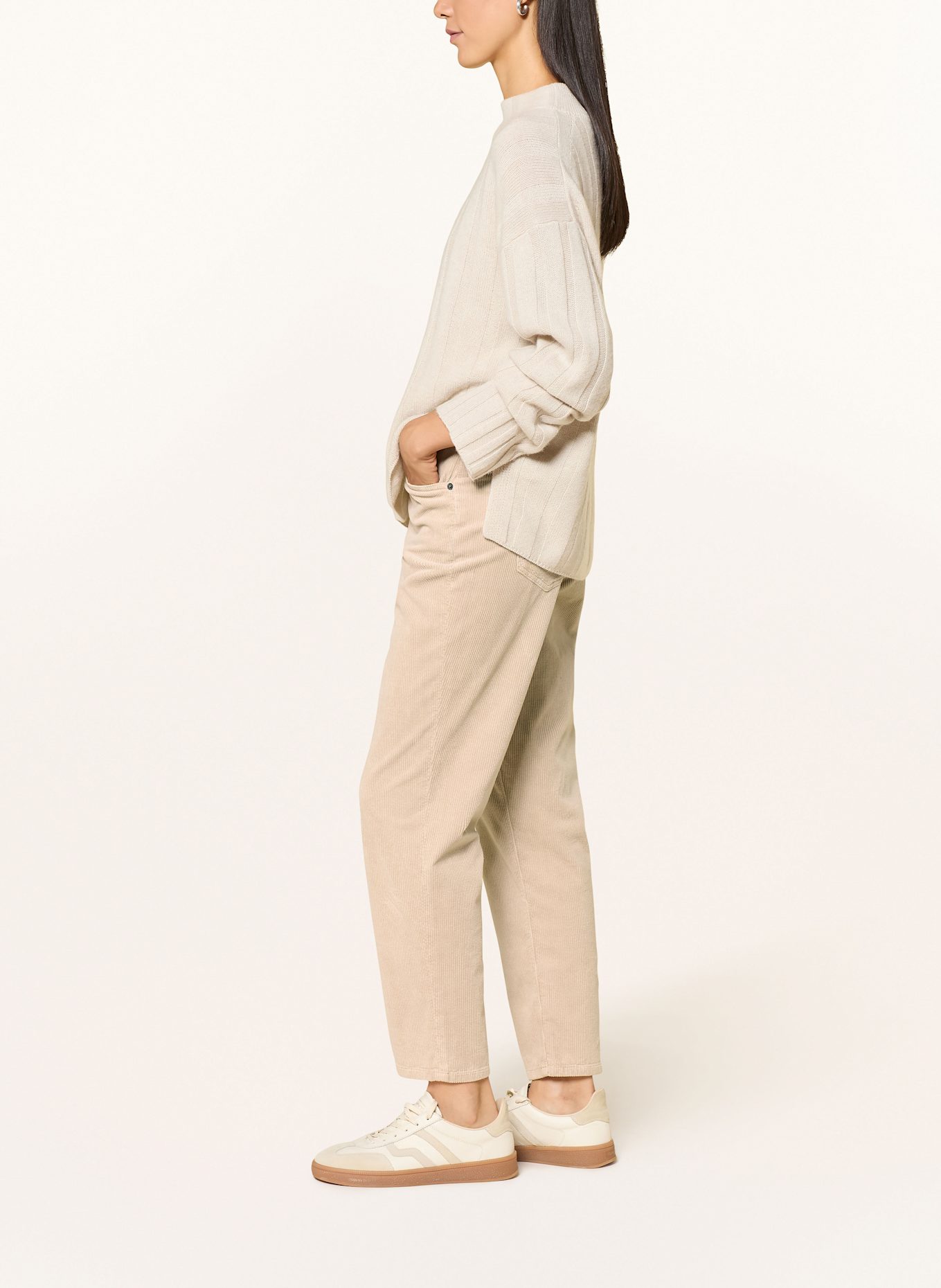 MARC CAIN 7/8-Hose RIAD aus Cord: 646 warm stone