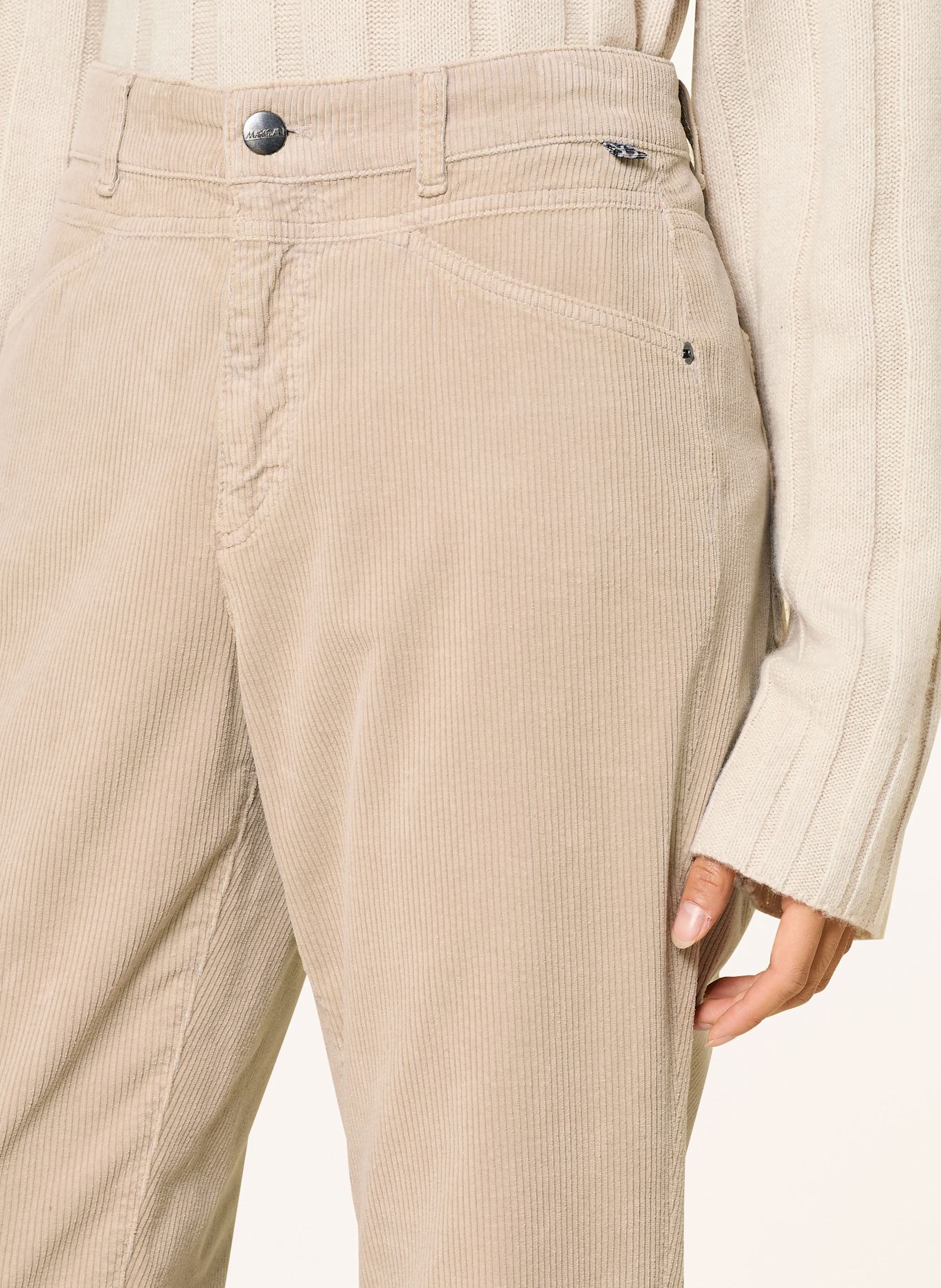 MARC CAIN 7/8-Hose RIAD aus Cord: 646 warm stone