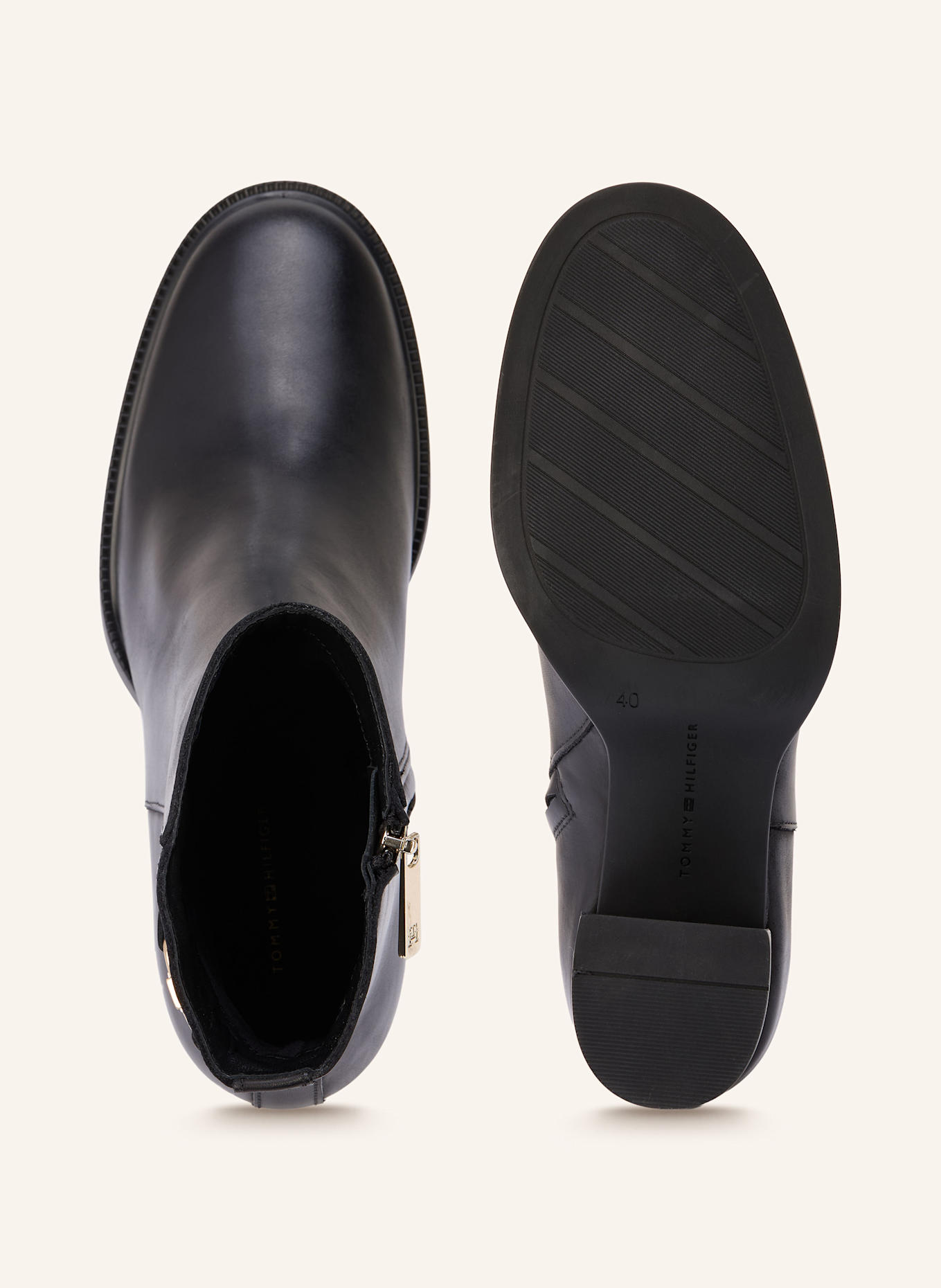 TOMMY HILFIGER Stiefeletten: SCHWARZ