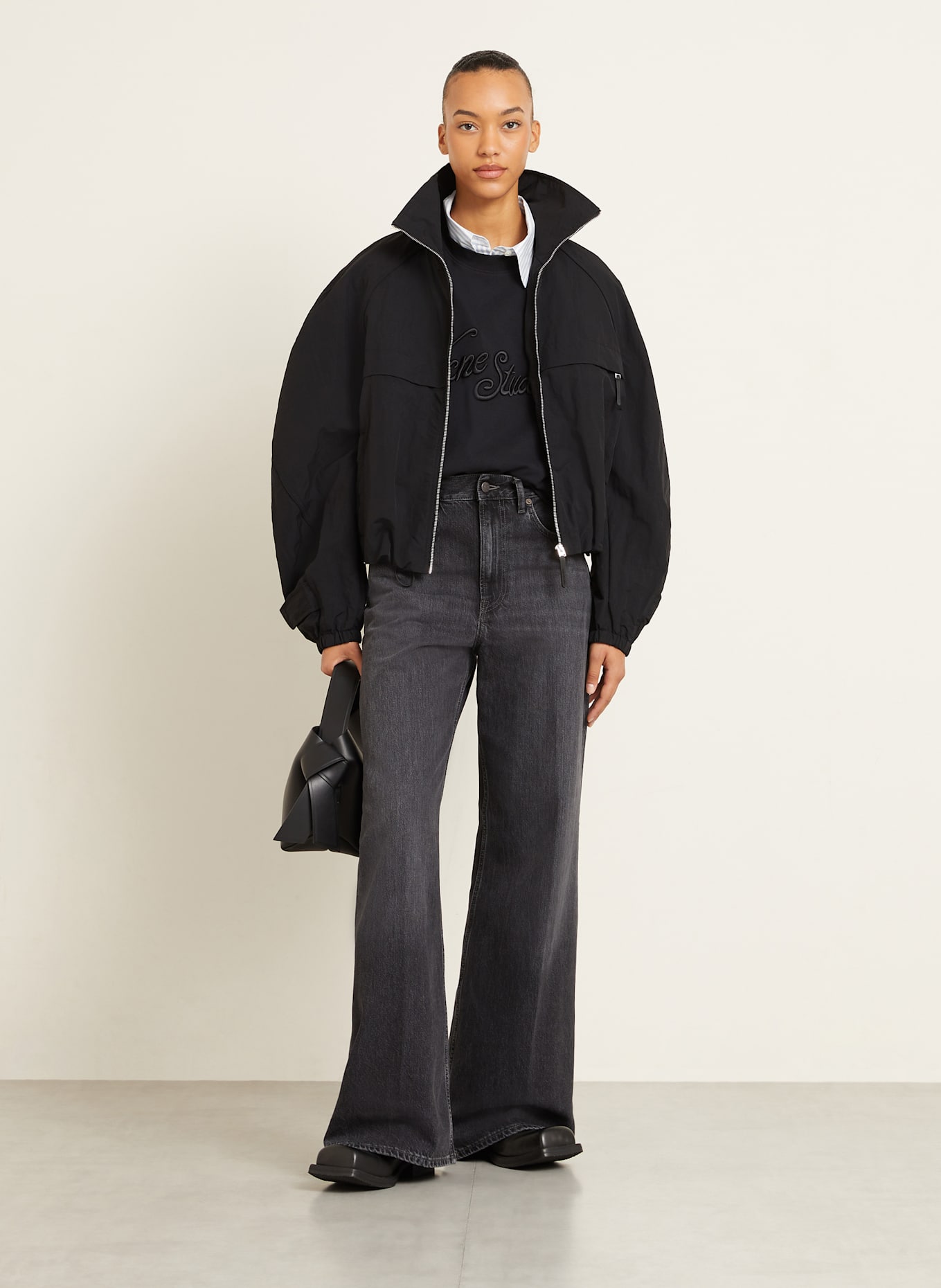 Acne Studios Bomber jacket: BLACK