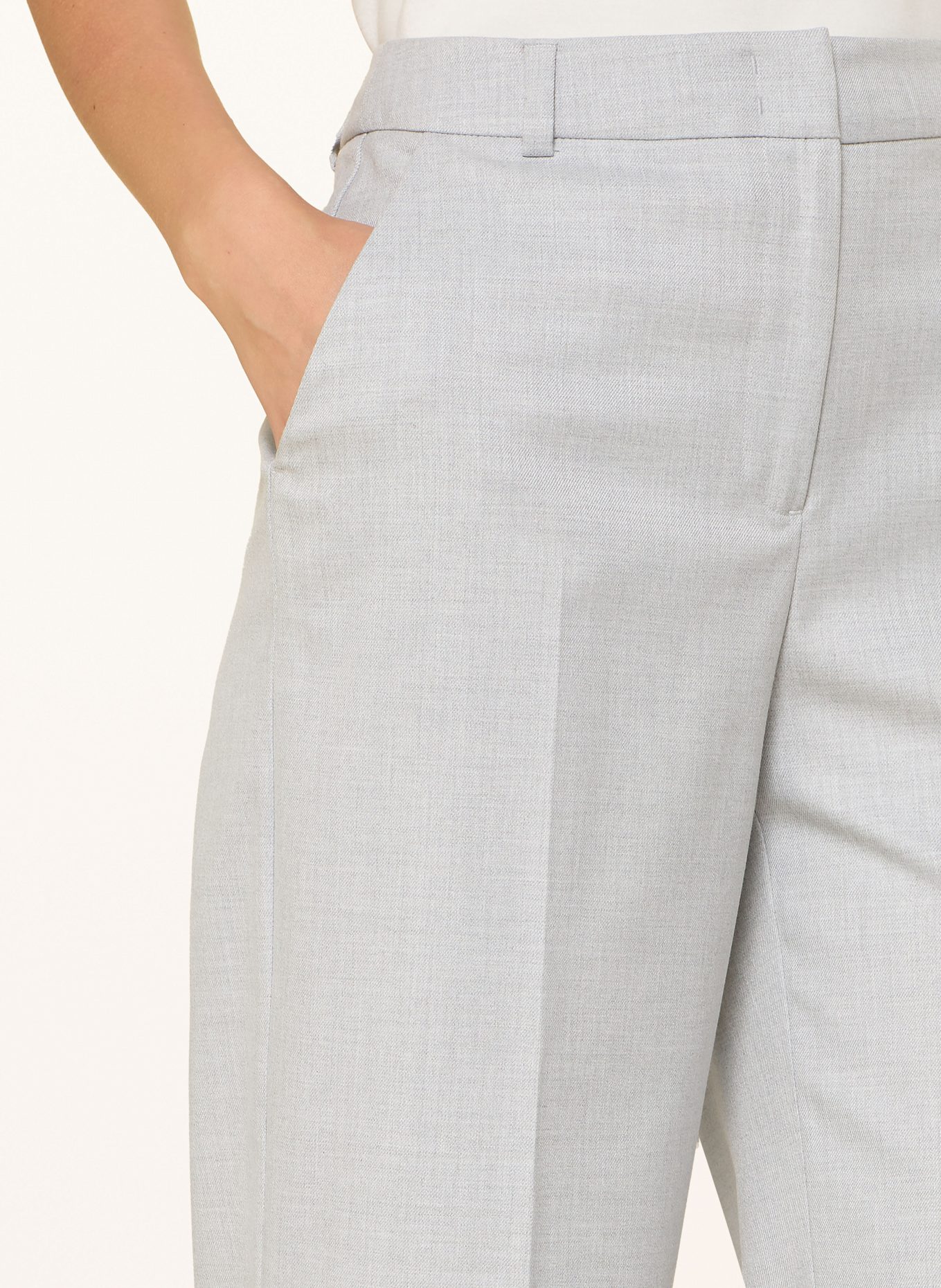 comma Marlenehose: HELLGRAU