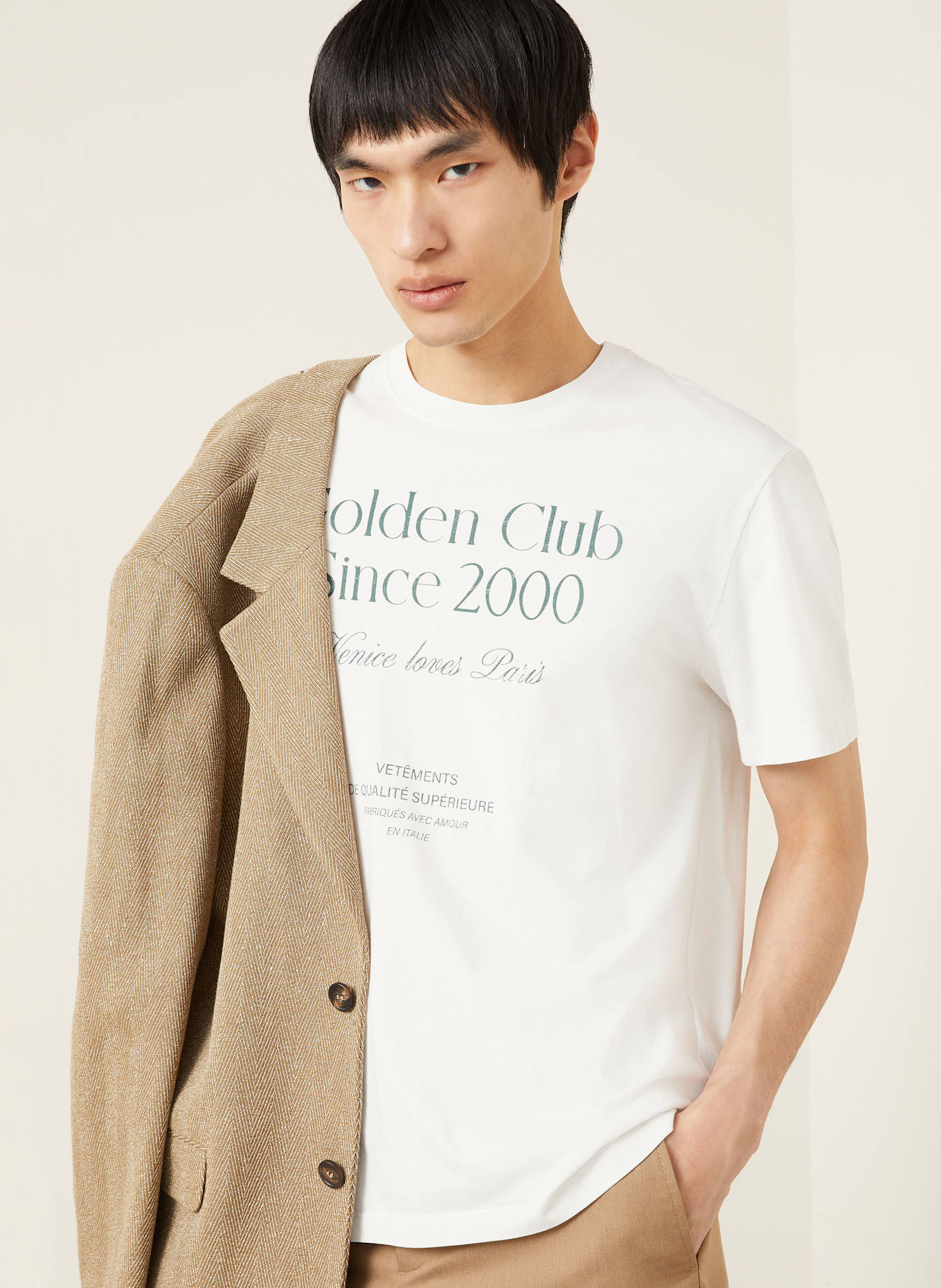 GOLDEN GOOSE T-shirt: BIAŁY