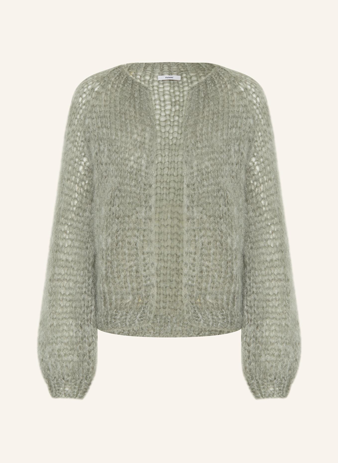 MAIAMI Strickhülle aus Mohair: DUNKELGRÜN