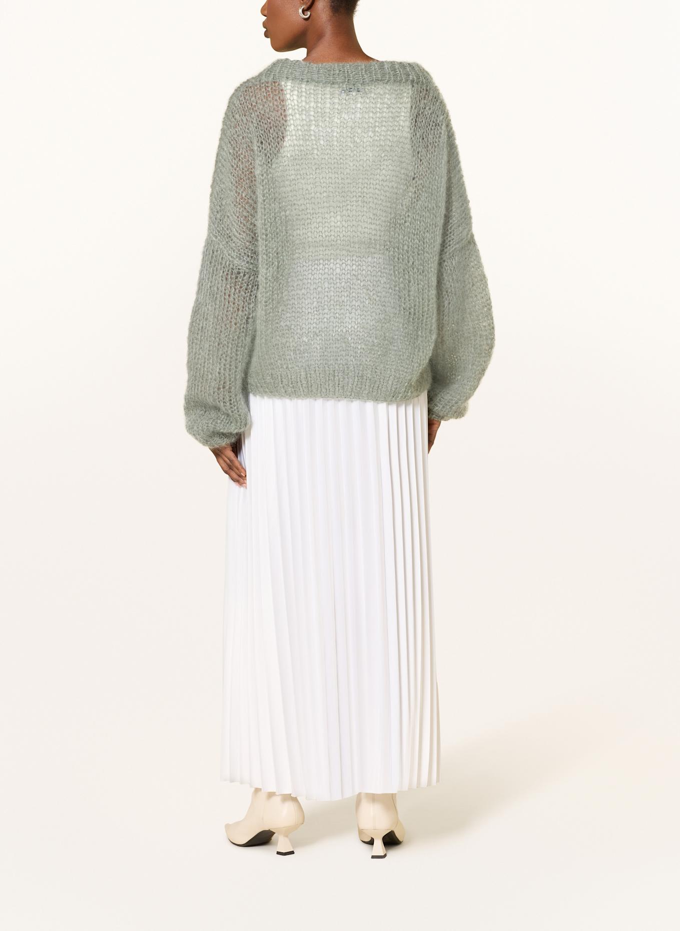 MAIAMI Mohair-Pullover: GRÜN