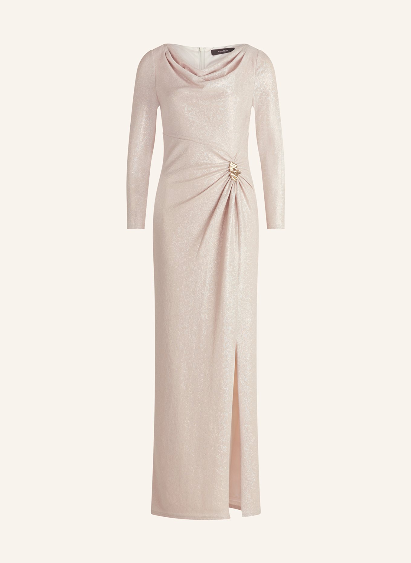 Vera Mont Abendkleid mit Glitzergarn: CREME