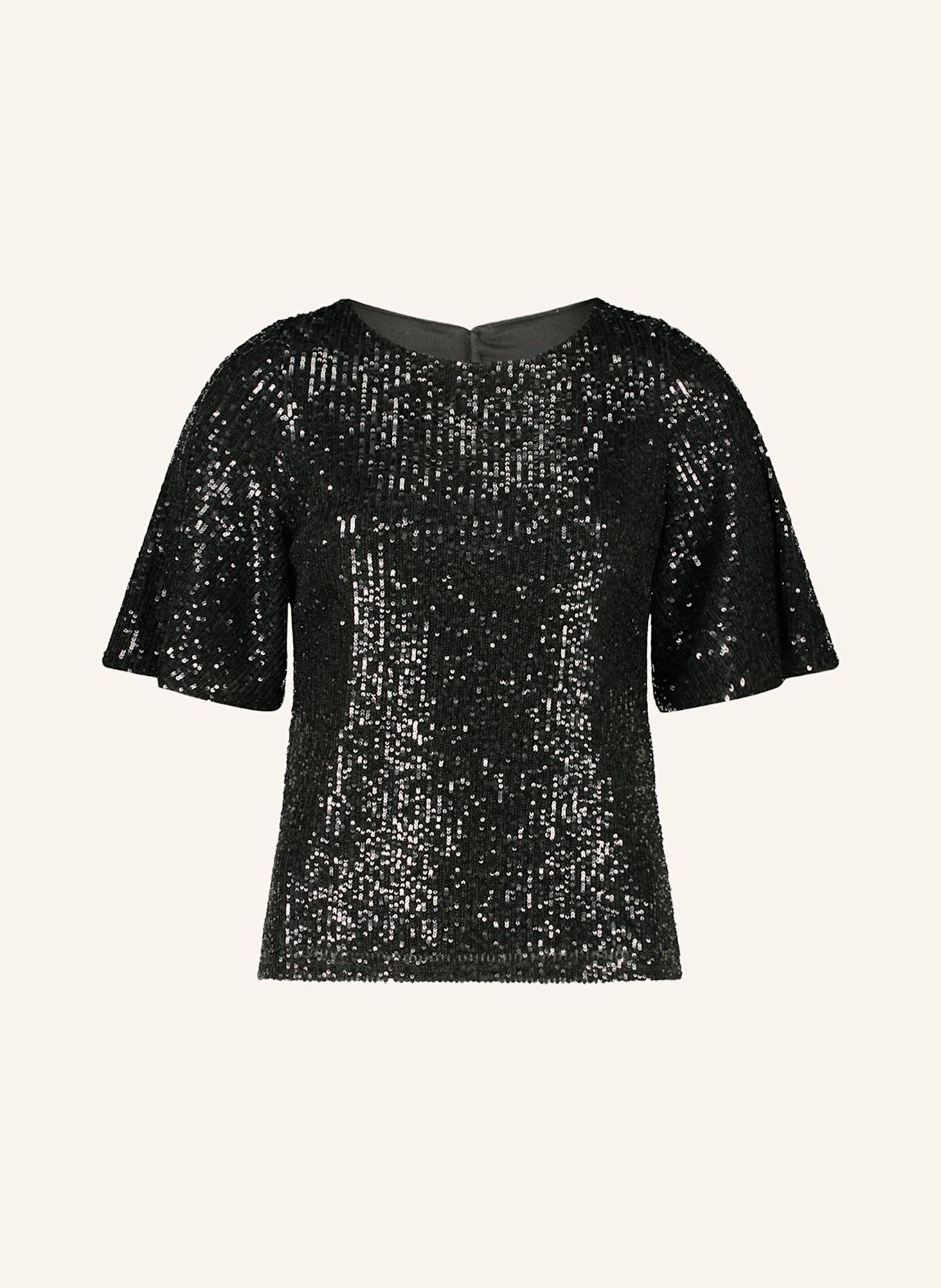 V by Vera Mont Blusenshirt mit Pailletten: SCHWARZ