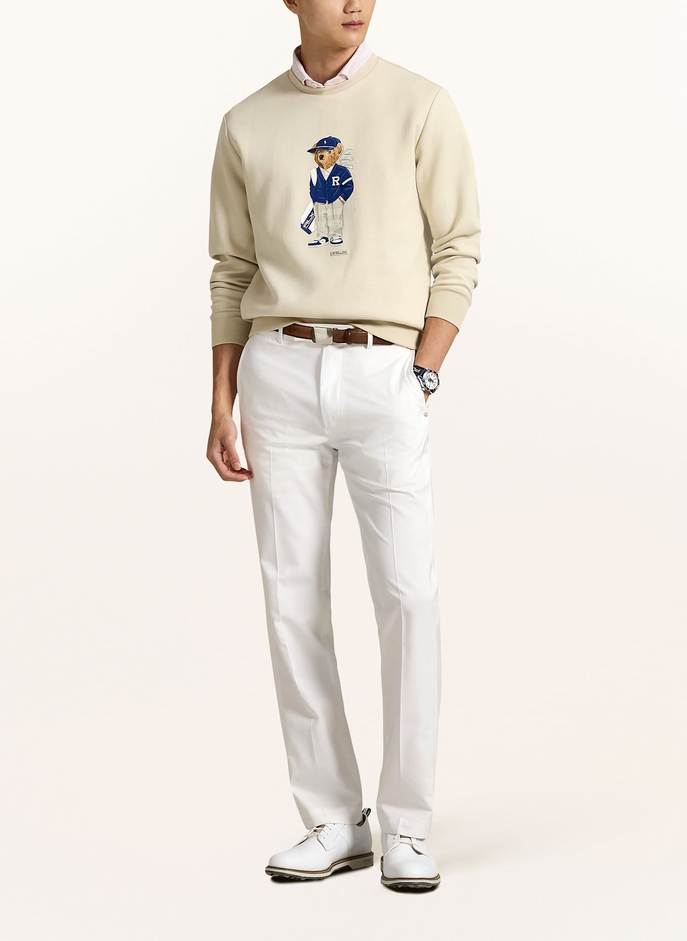 RLX RALPH LAUREN Sweatshirt: BEIGE