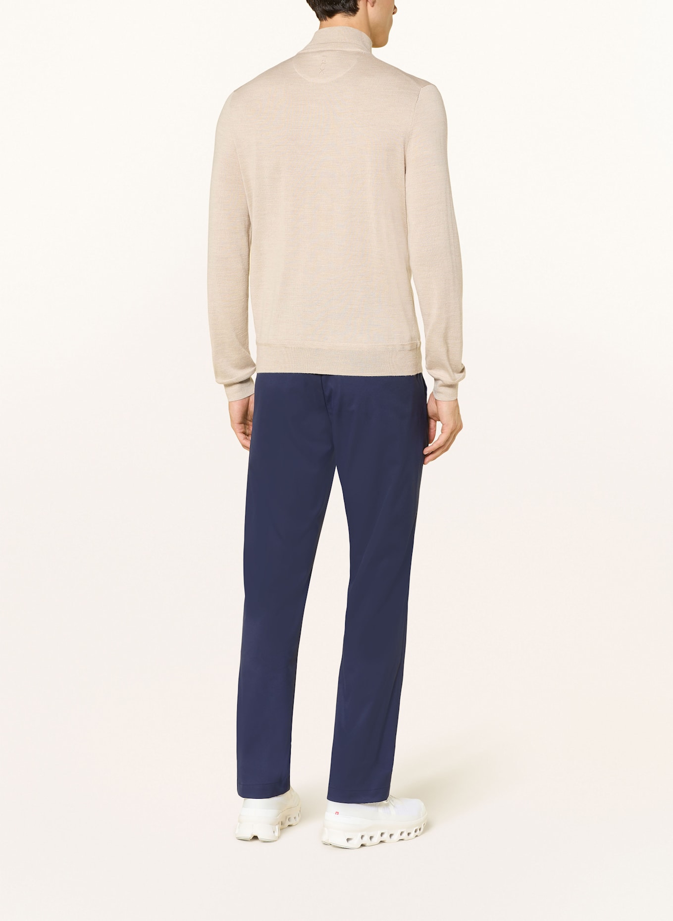 with just a 2-minute investment DURTY Sweat troyer with wool: LIGHT BROWN