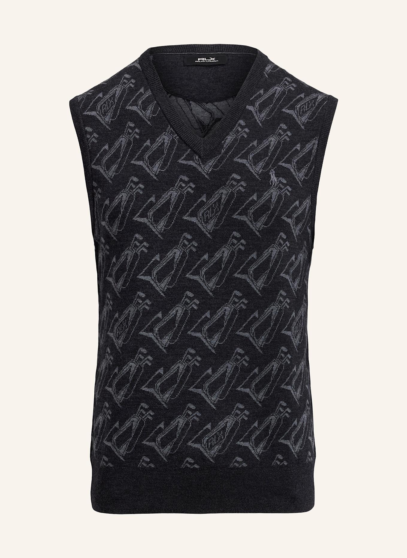 RLX RALPH LAUREN Pullunder mit Merinowolle: DUNKELGRAU