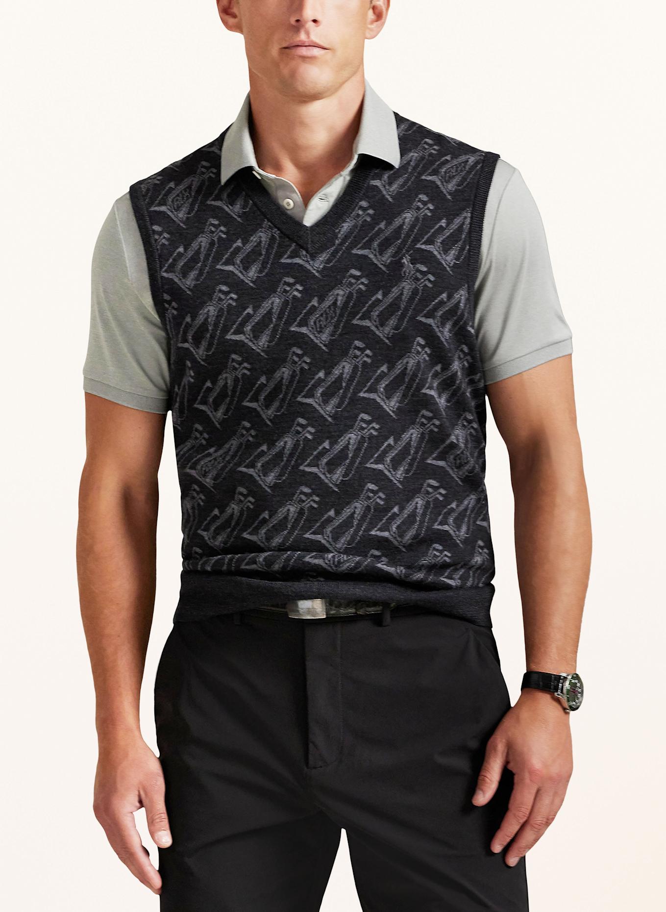 RLX RALPH LAUREN Pullunder mit Merinowolle: DUNKELGRAU