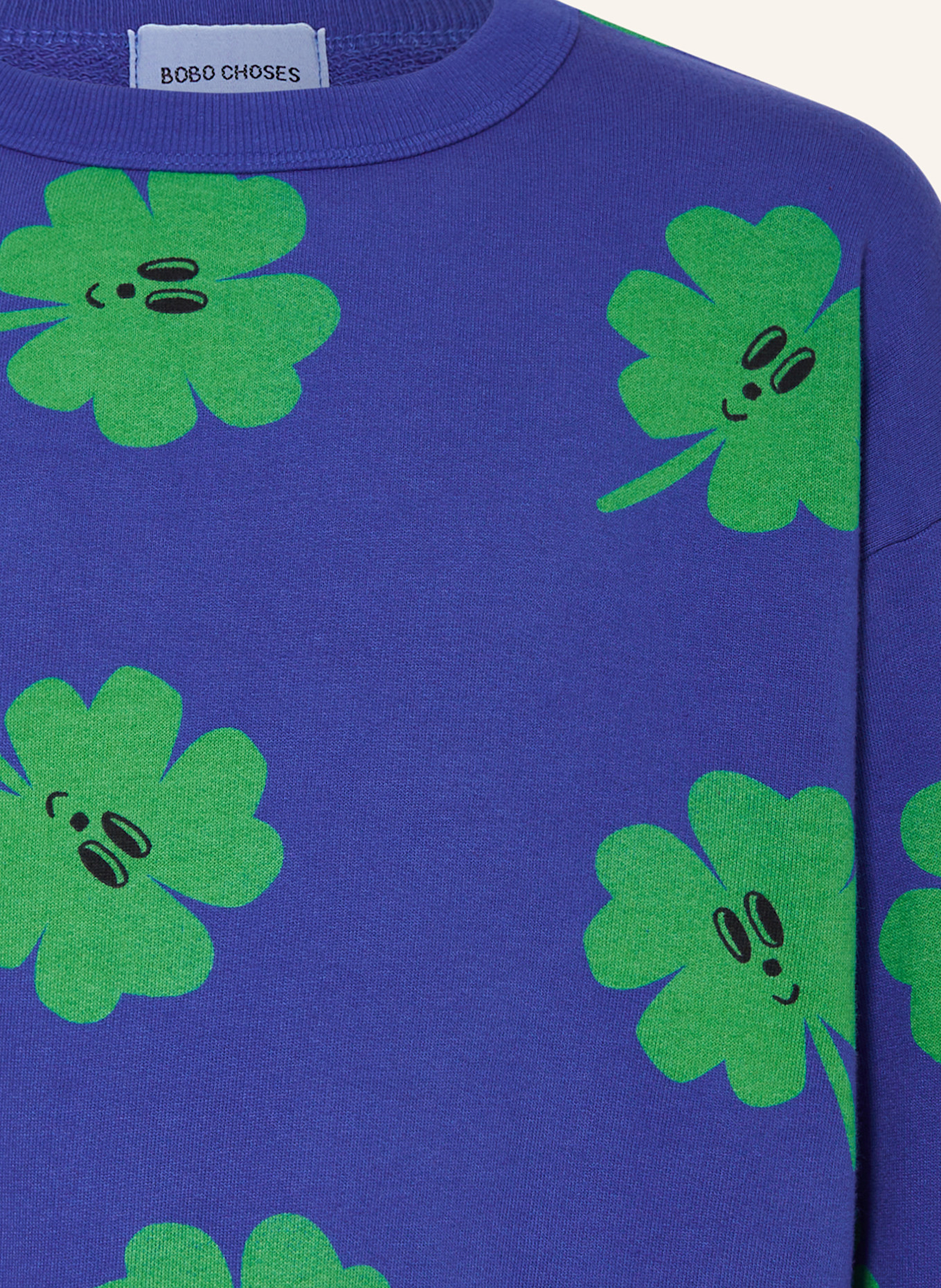 BOBO CHOSES Sweatshirt: DUNKELBLAU / GRÜN