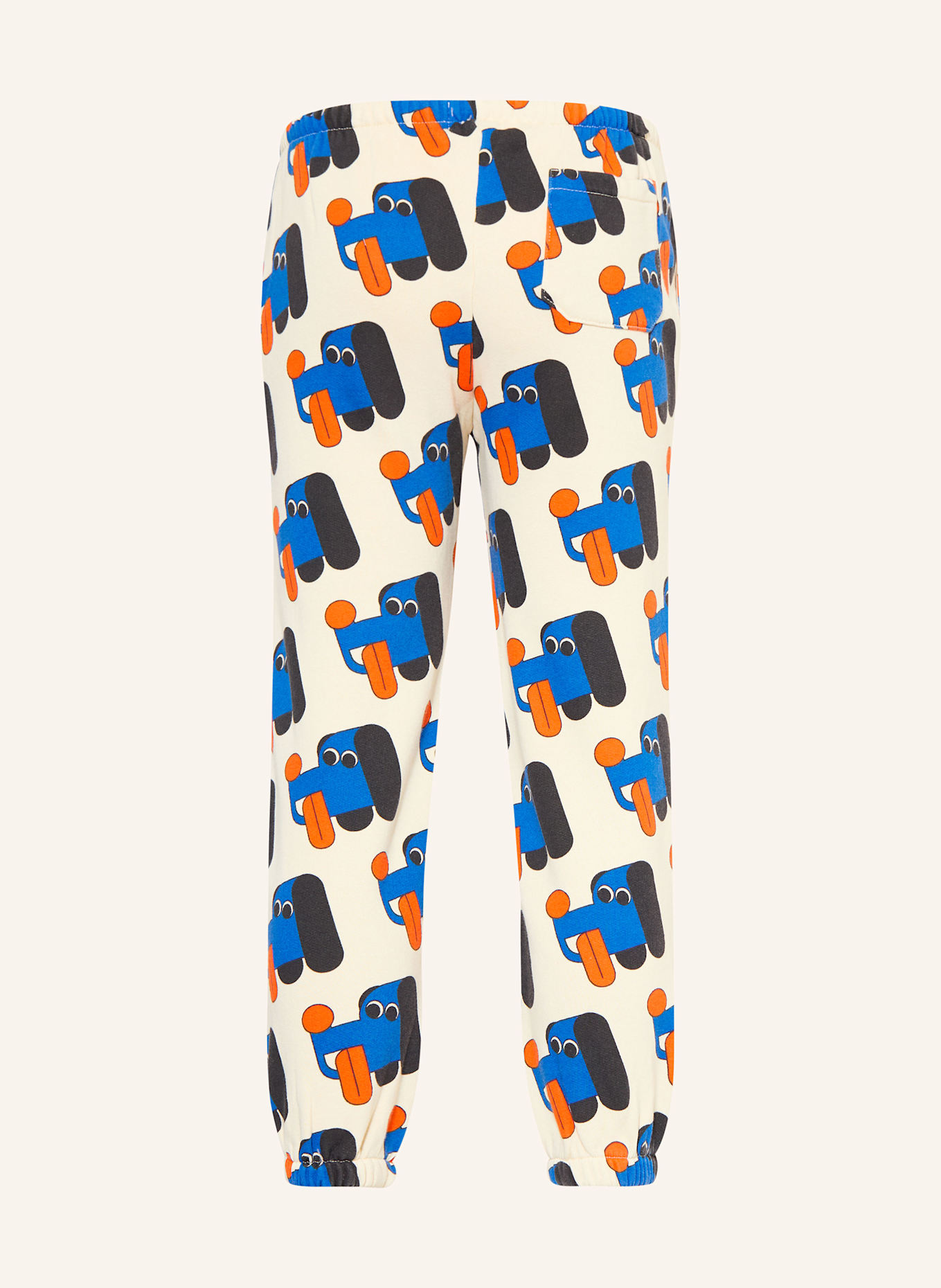 BOBO CHOSES Sweatpants: ECRU / BLAU / ORANGE