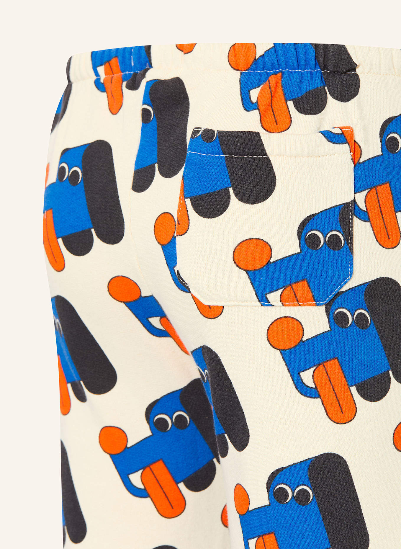 BOBO CHOSES Sweatpants: ECRU / BLAU / ORANGE