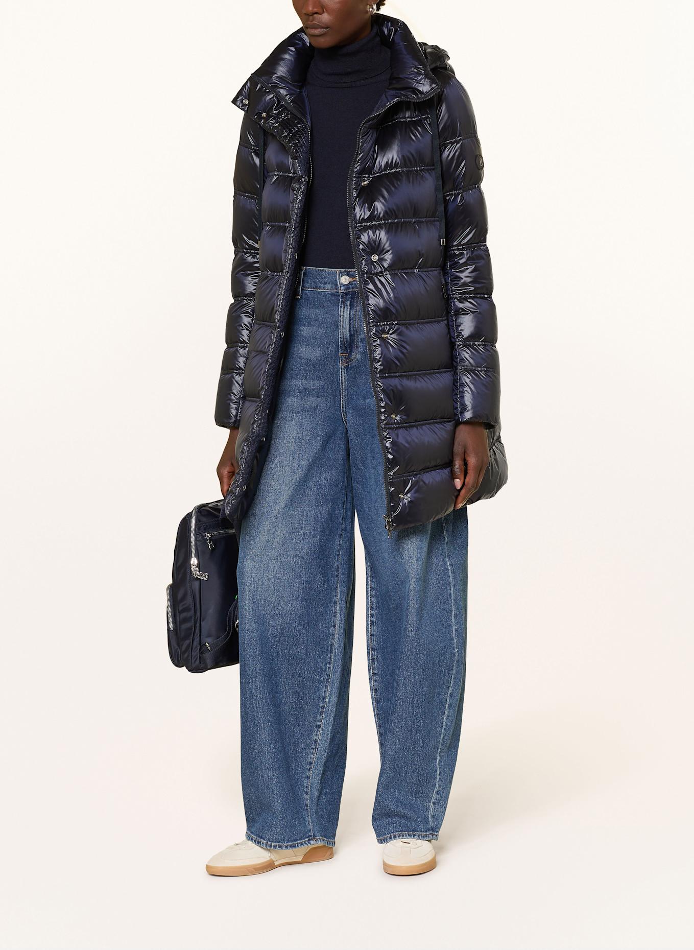 BOGNER Daunenmantel LYNN-D5 mit abnehmbarer Kapuze: DUNKELBLAU