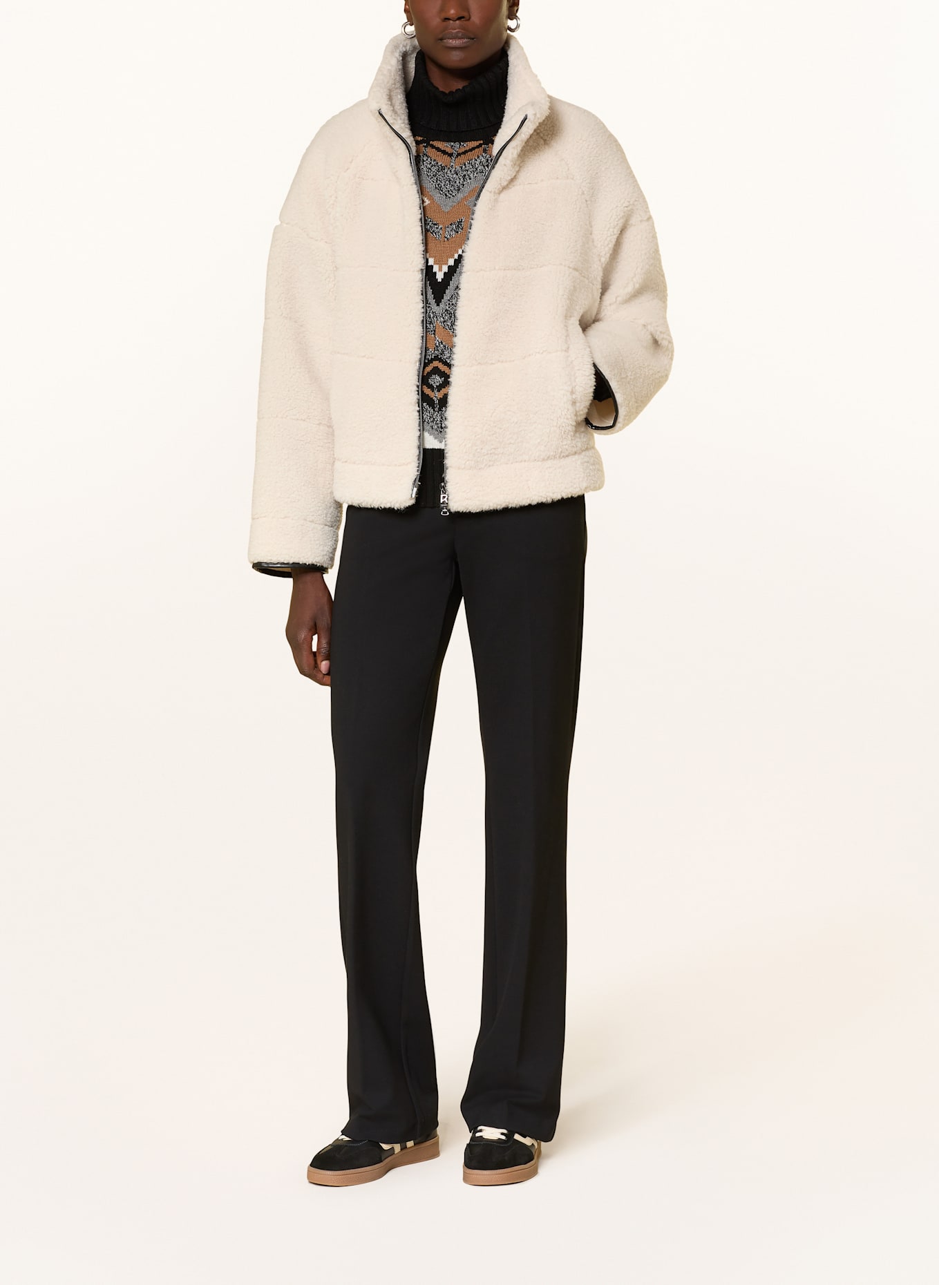 BOGNER Teddyfell-Jacke KATLEEN: ECRU