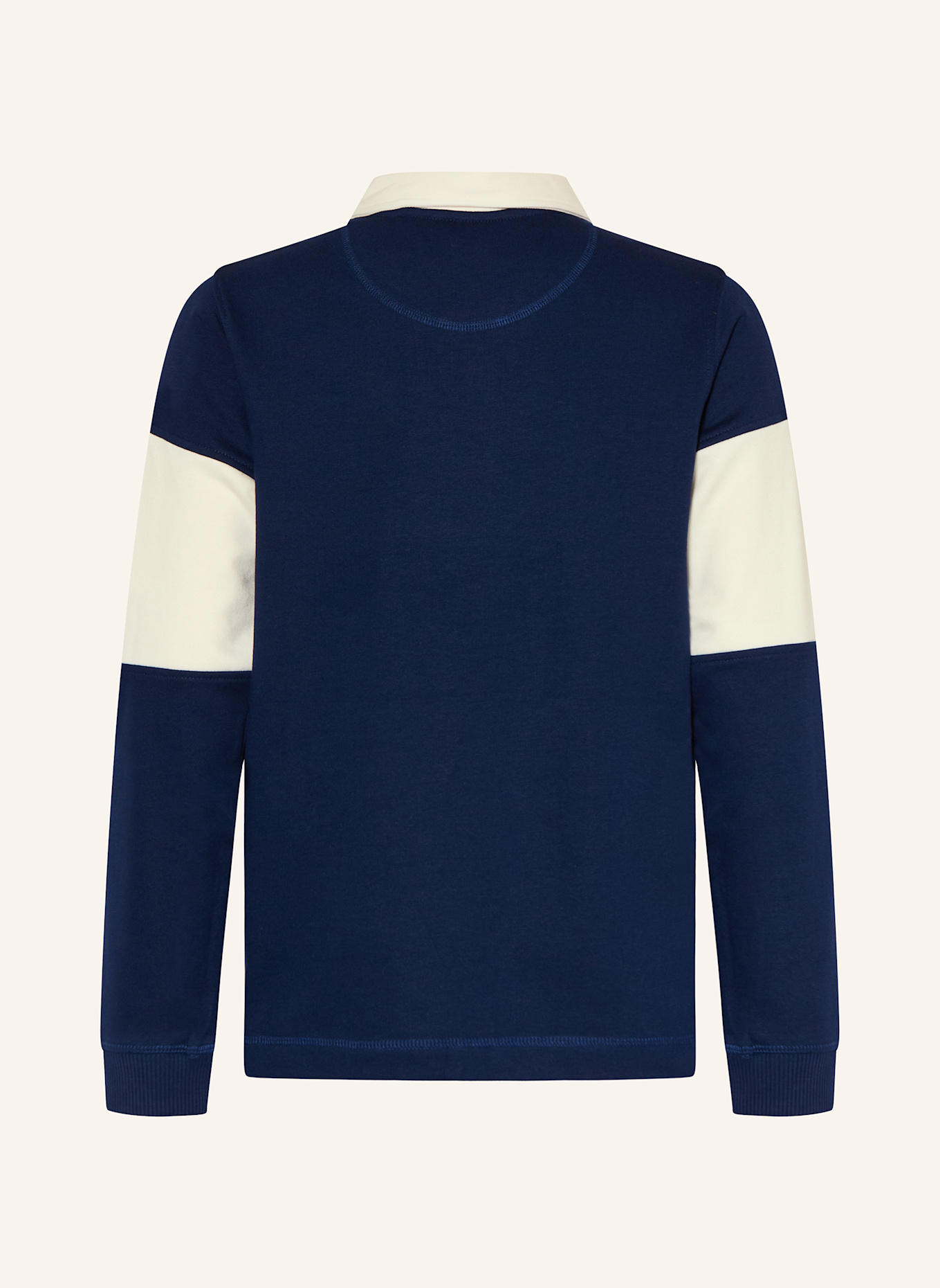 JACK&JONES Rugbyshirt: DUNKELBLAU / WEISS