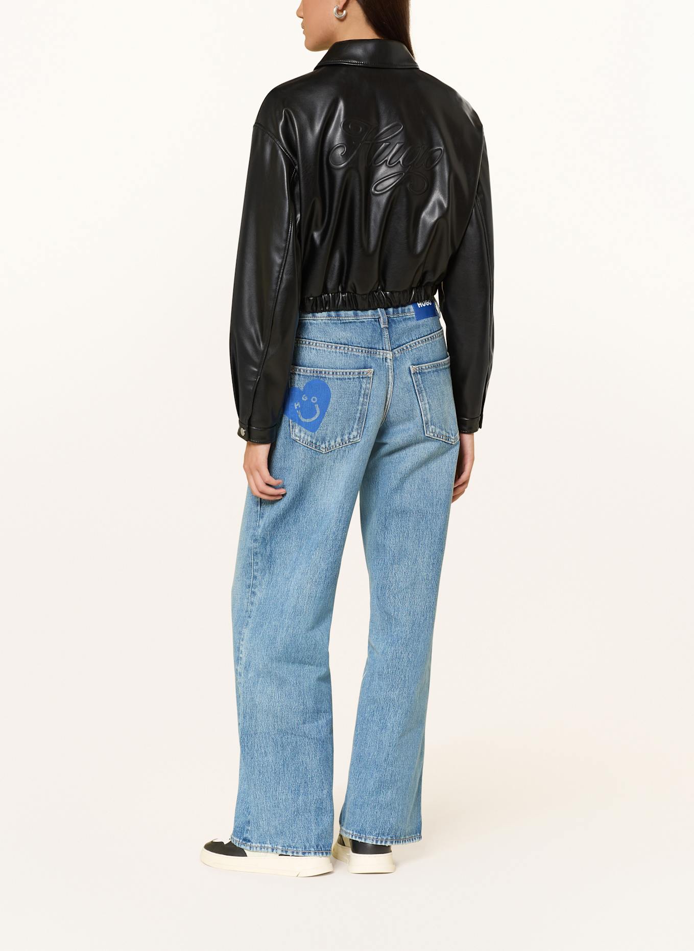 HUGO BLUE Blouson AUTENE in Lederoptik: SCHWARZ