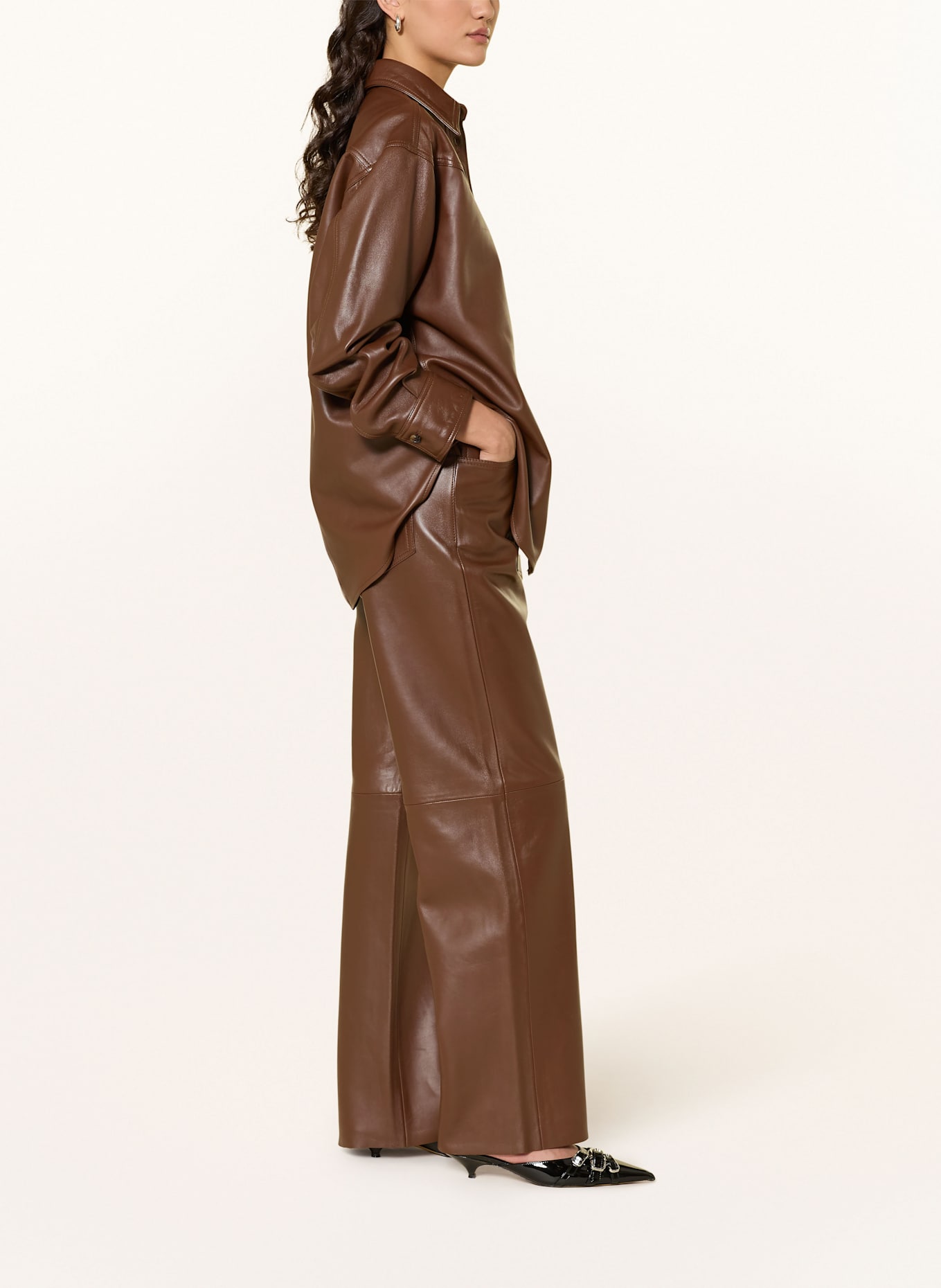 HAIKURE Lederhose BONNIE: BRAUN