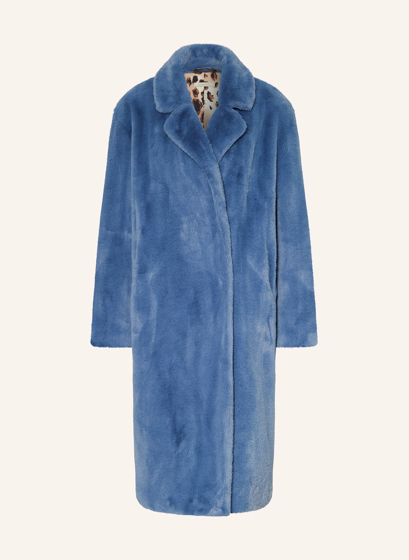 lilienfels Kunstfell-Mantel: BLAU