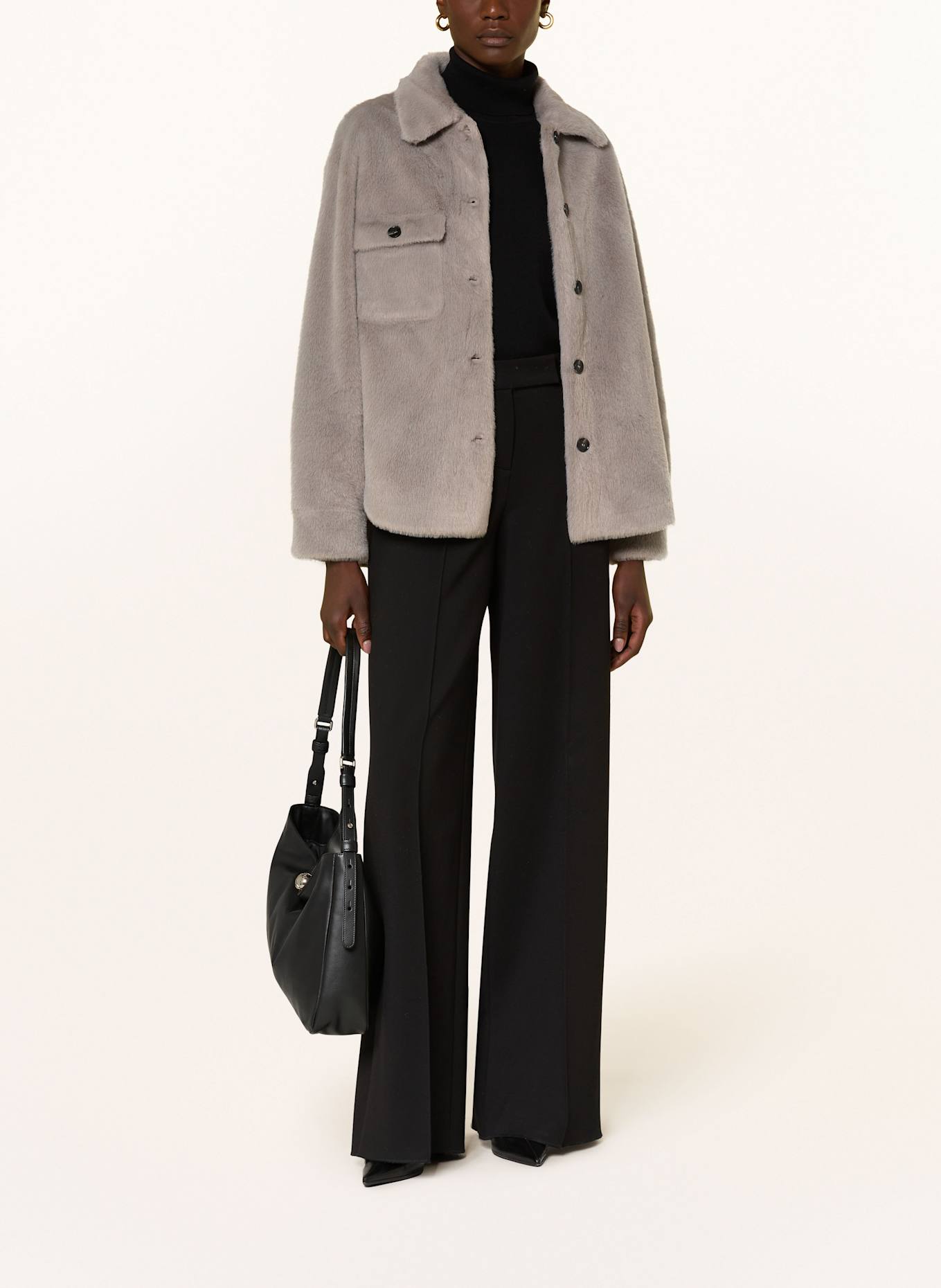 lilienfels Kunstpelz-Jacke: TAUPE