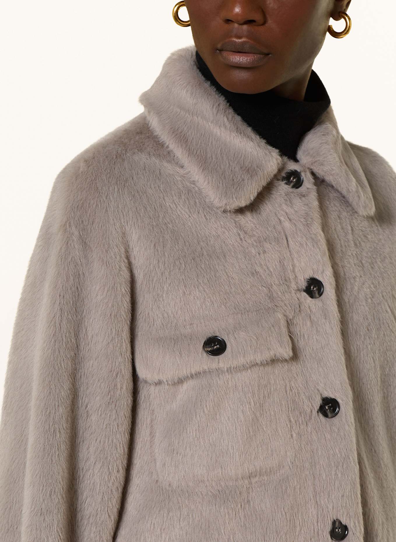 lilienfels Kunstpelz-Jacke: TAUPE