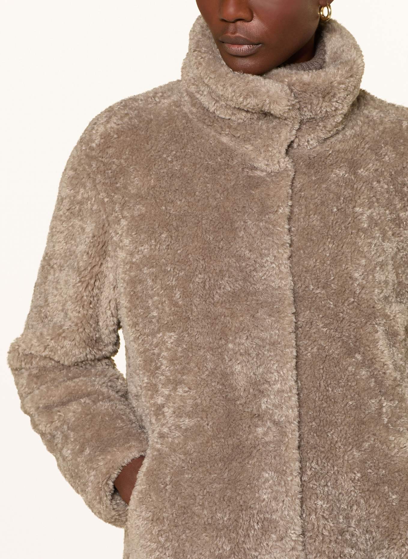 lilienfels Kunstfell-Mantel: TAUPE