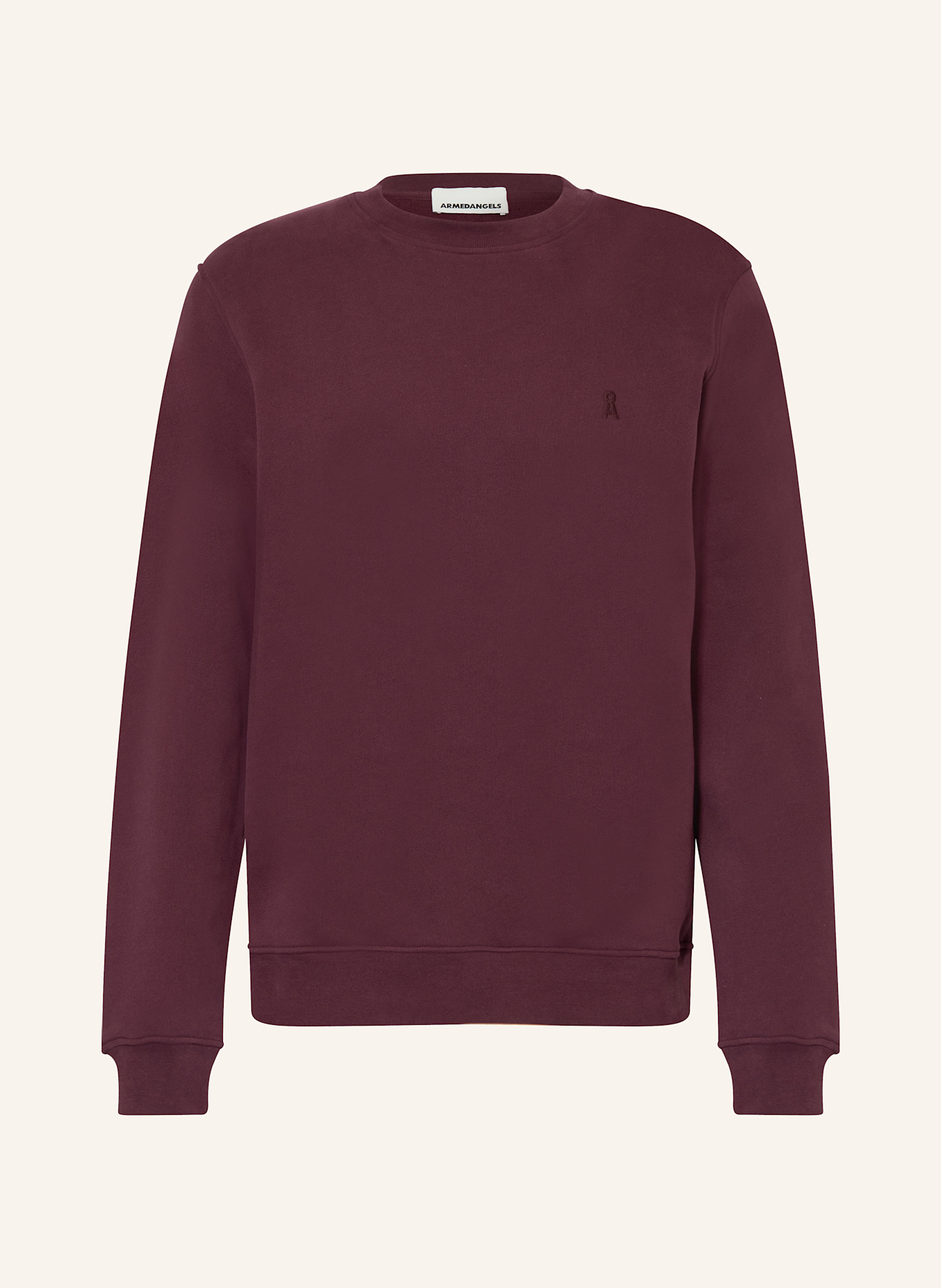 ARMEDANGELS Sweatshirt BAARO: DUNKELROT
