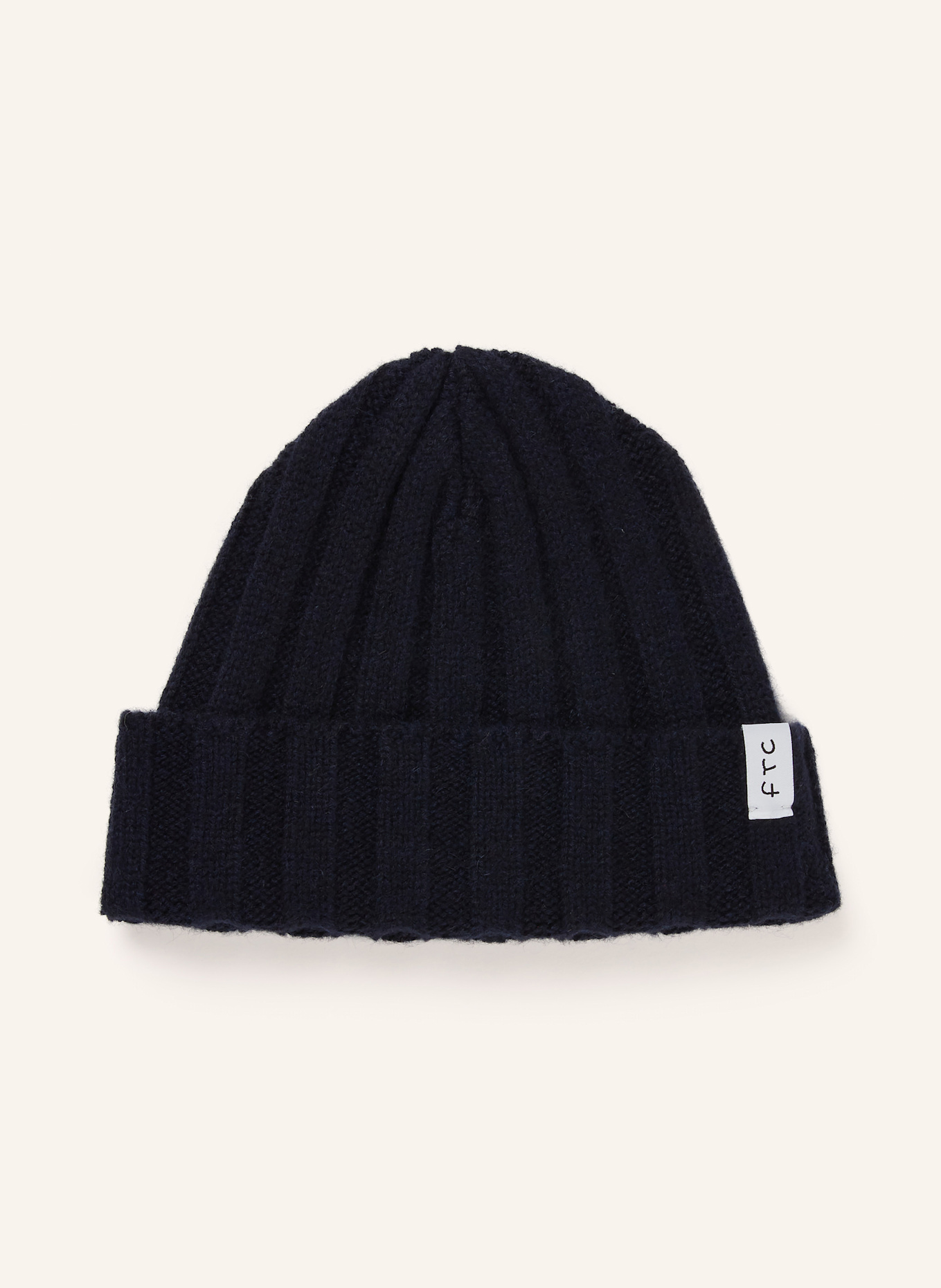 FTC CASHMERE Cashmere-Mütze: DUNKELBLAU