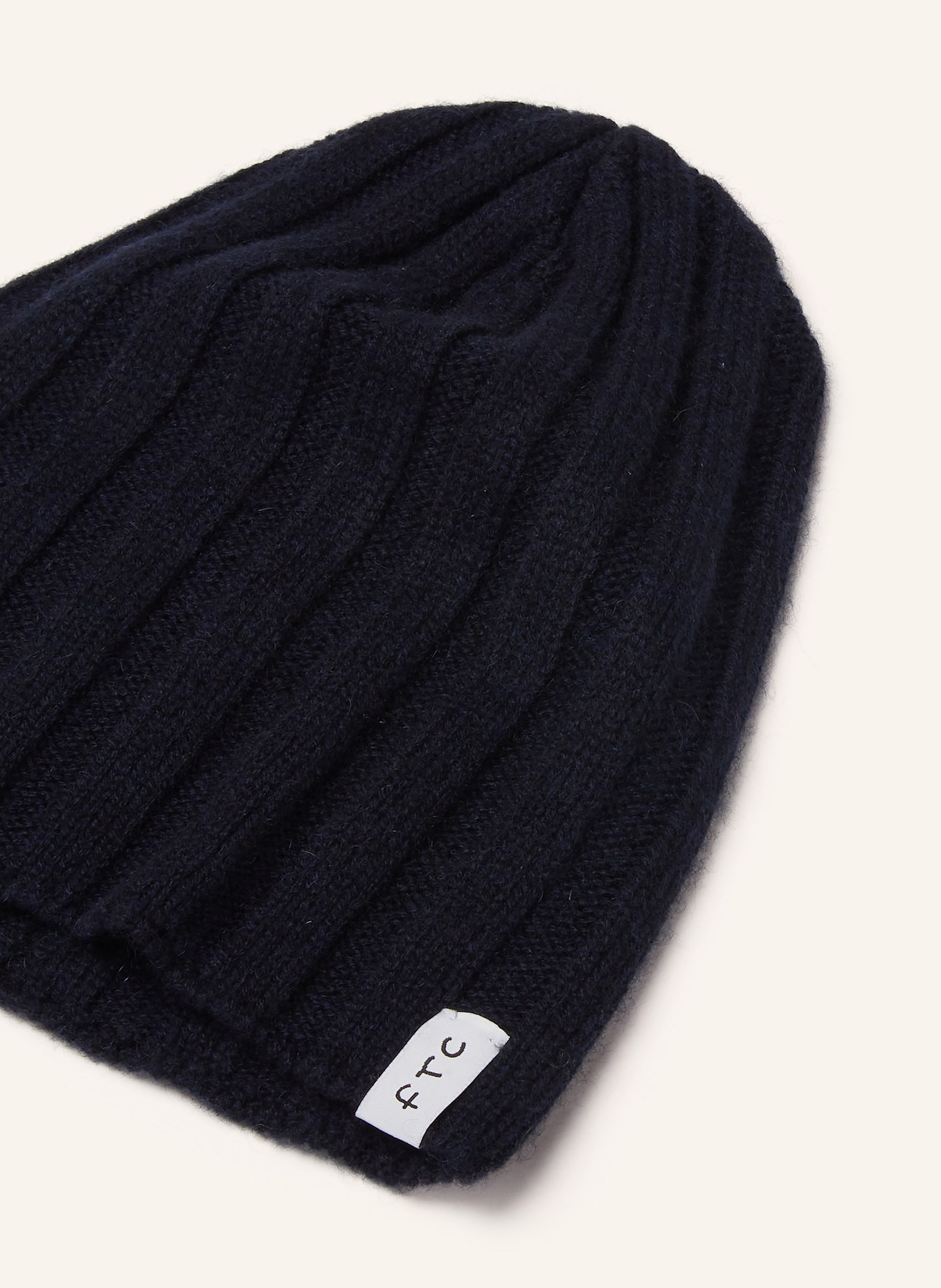 FTC CASHMERE Cashmere-Mütze: DUNKELBLAU