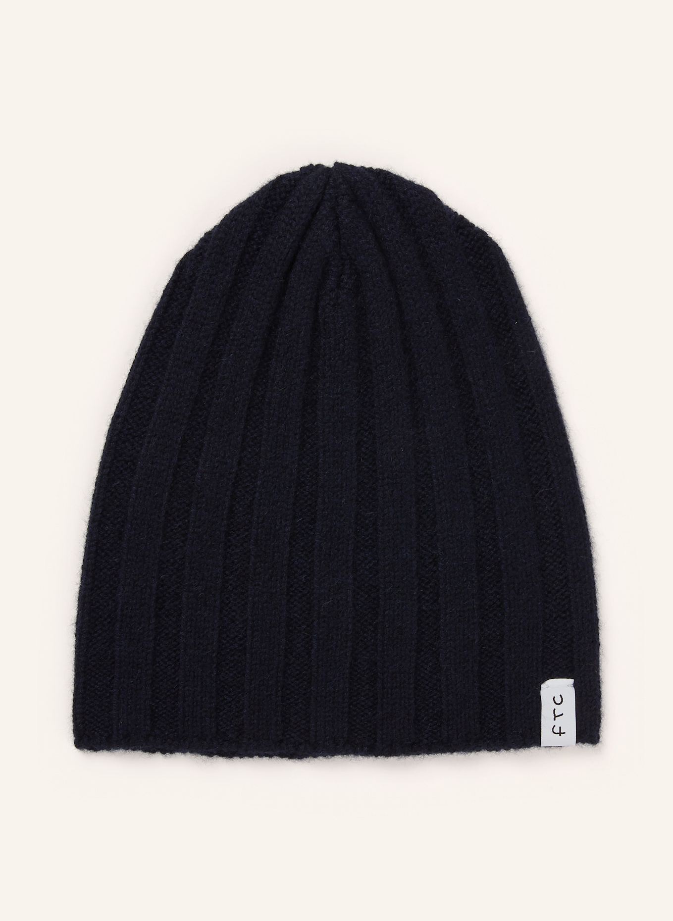 FTC CASHMERE Cashmere-Mütze: DUNKELBLAU