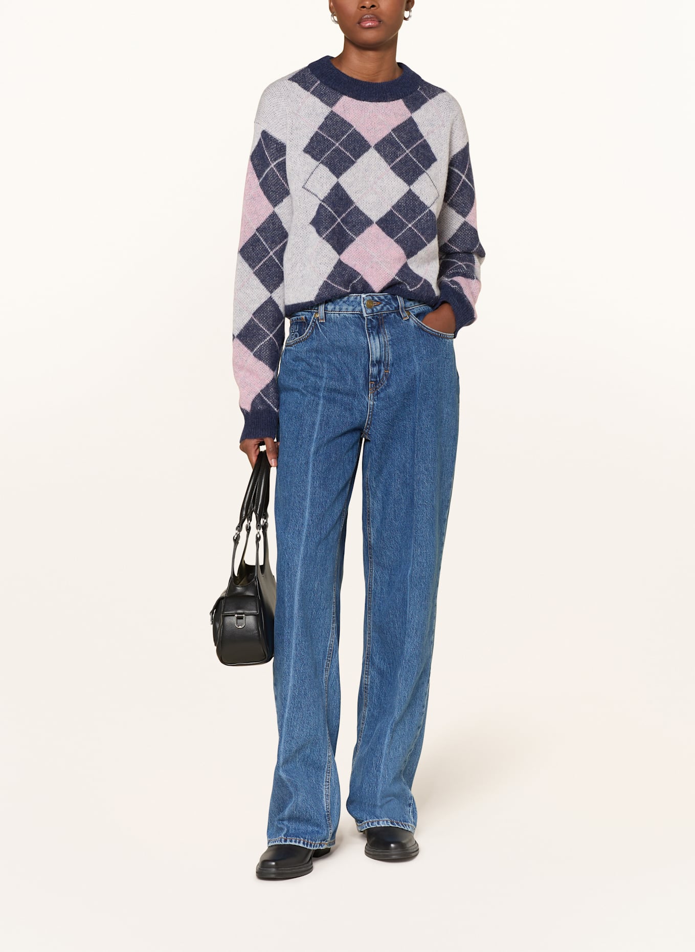 HUGO Straight Preta jeans: 415 NAVY