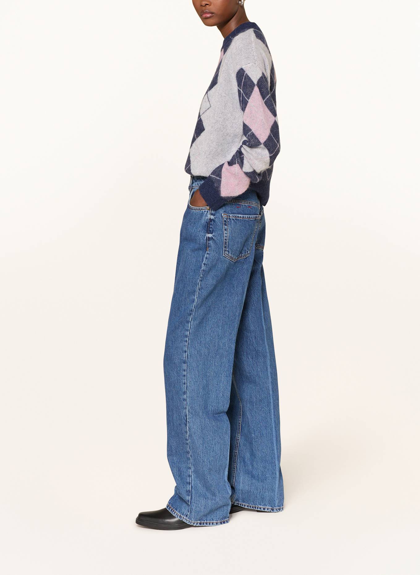 HUGO Straight Preta jeans: 415 NAVY