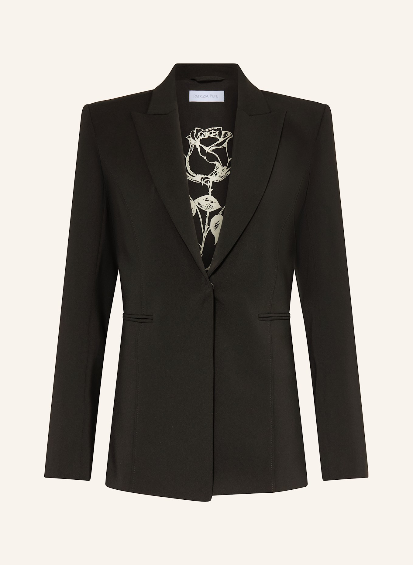 ジャケット PATRIZIA PEPE BLAZER WIH FLY ZIP PATRIZIA PEPE Blazer GIACCA in black