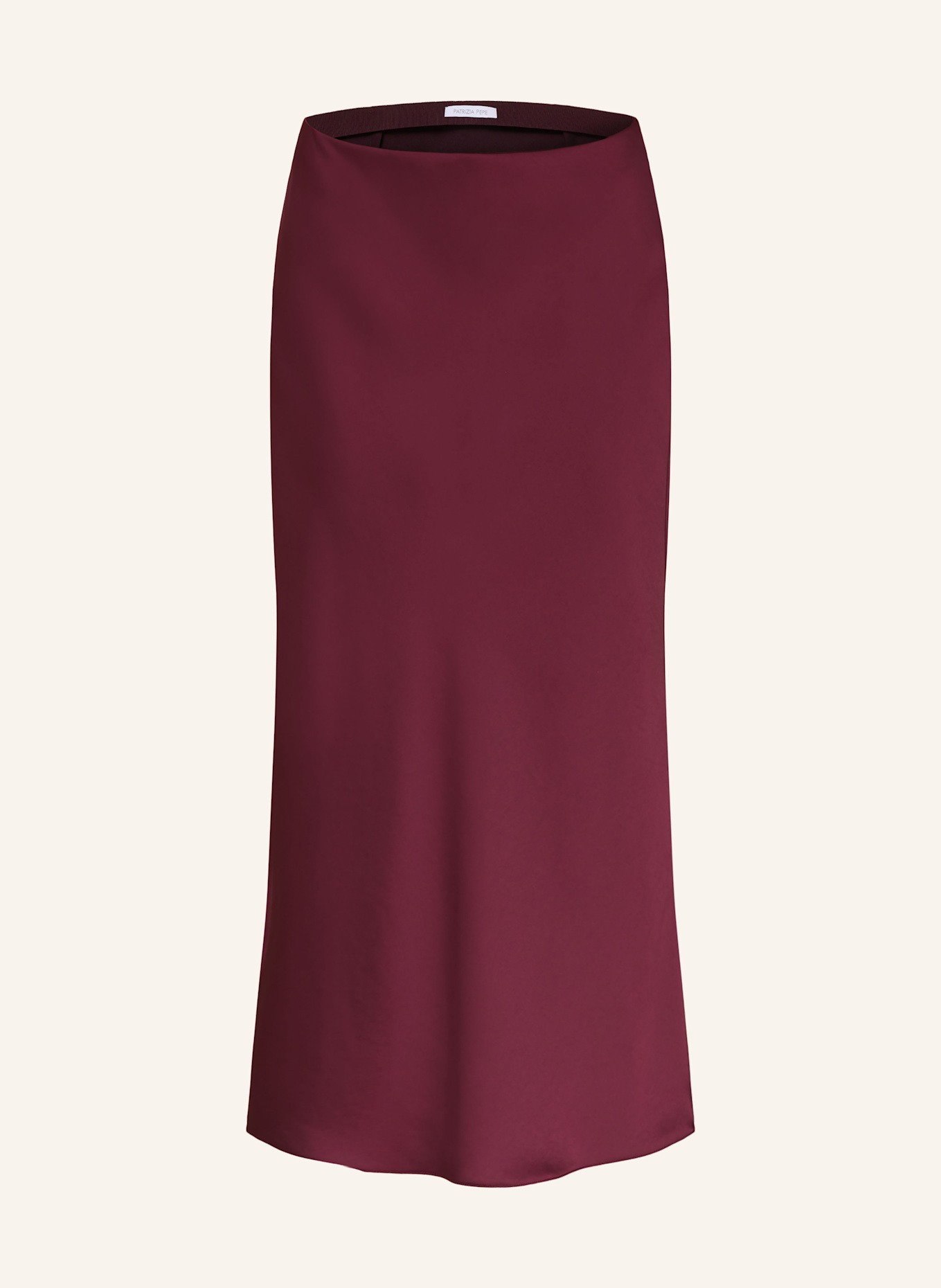 PATRIZIA PEPE Satinrock: DUNKELROT