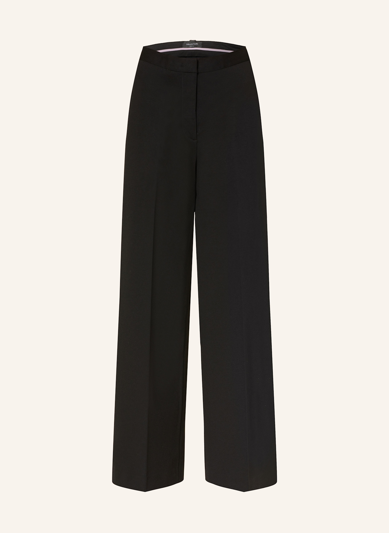 FABIANA FILIPPI Wide leg trousers in black