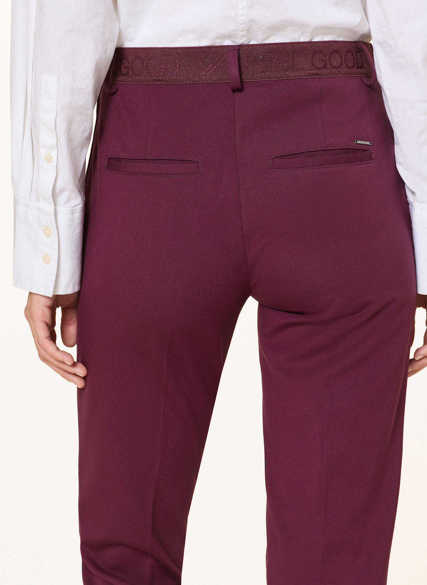 BRAX Jersey-Chino MARON: DUNKELROT