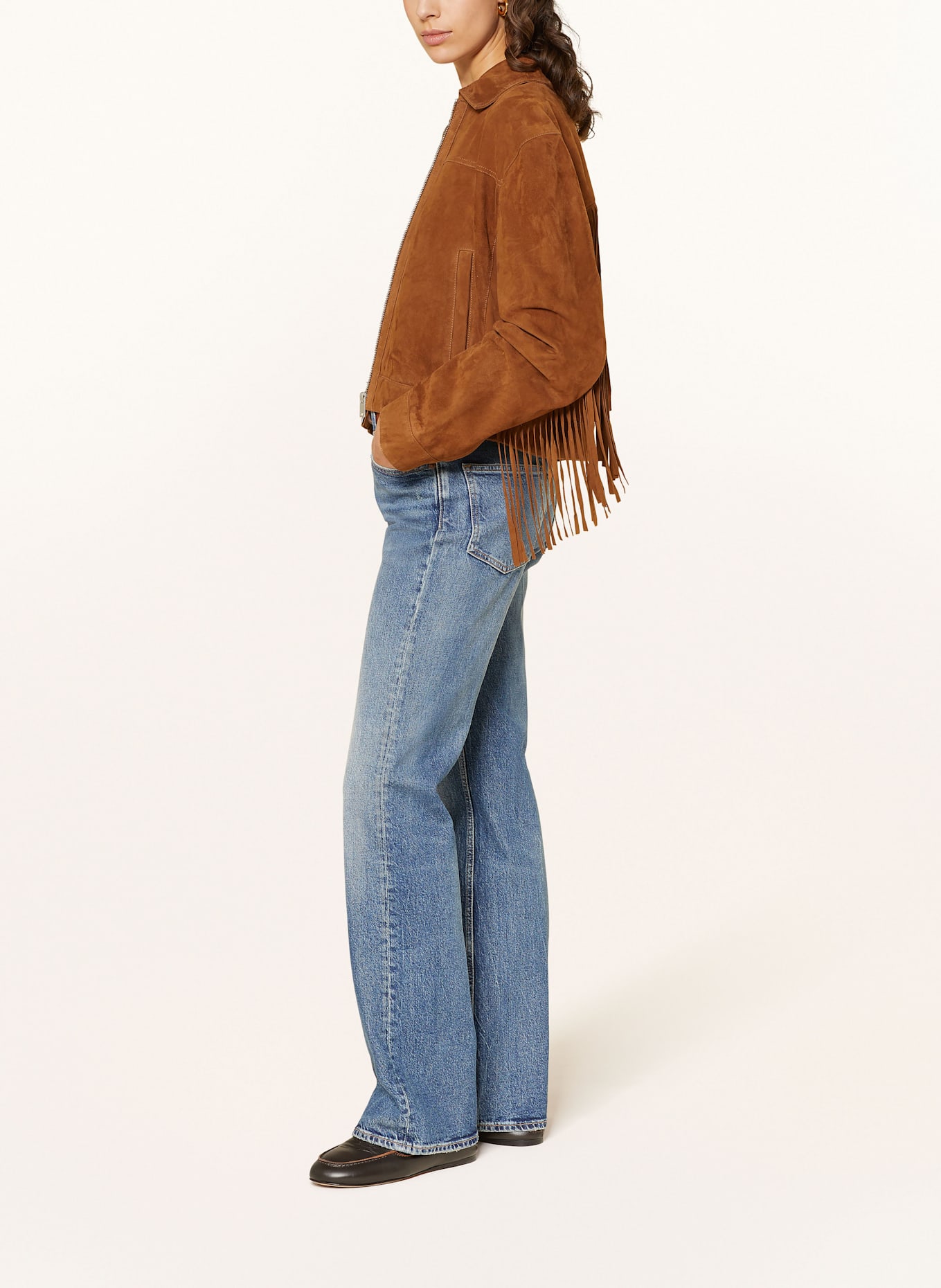 POLO DRESS WITH FOUR POCKETS AND CONTRAST STITCHES Jeansy flare: 001 PEORIA WASH