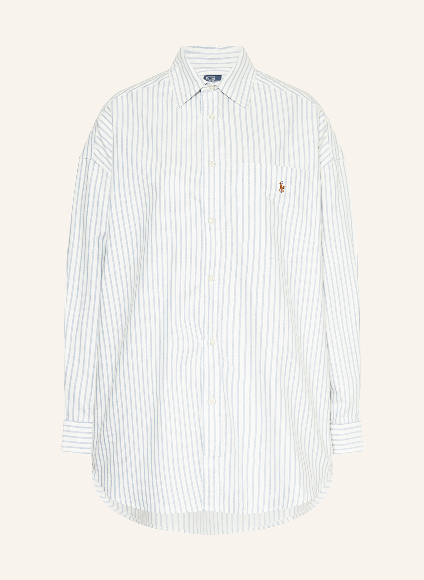 POLO RALPH LAUREN Hemdbluse: WEISS / BLAU