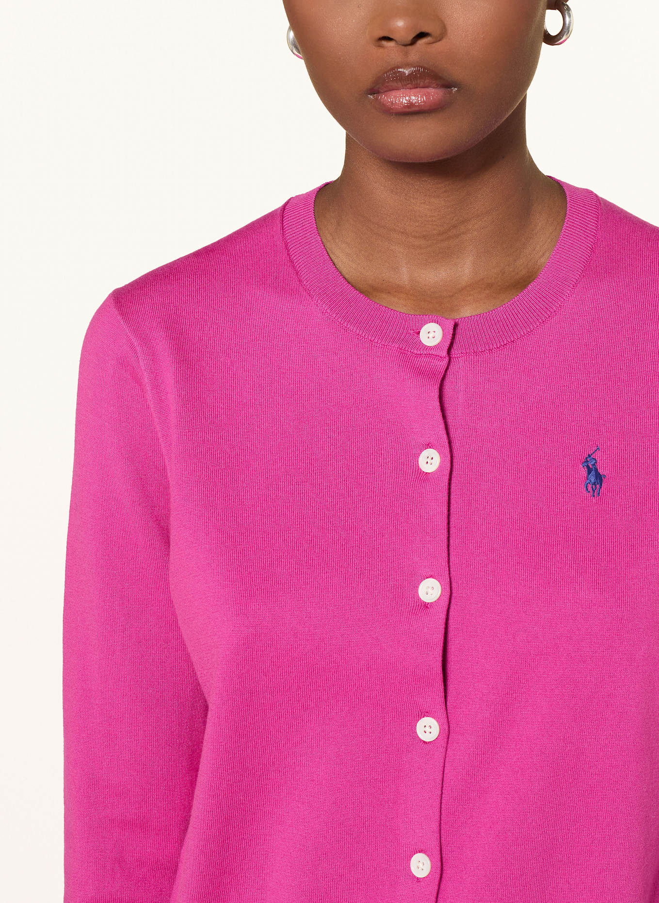 POLO RALPH LAUREN Kardigan: MOCNORÓŻOWY