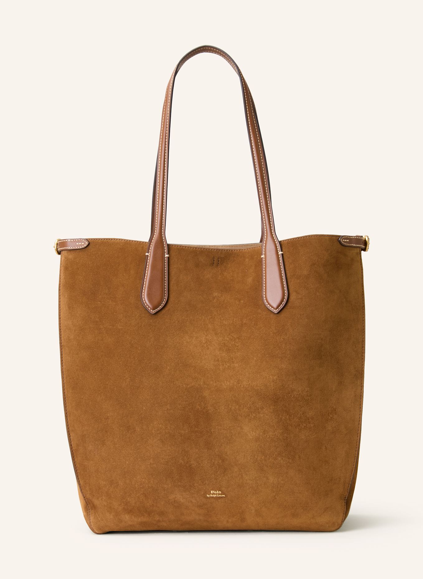 POLO RALPH LAUREN Torba shopper: BRĄZOWY