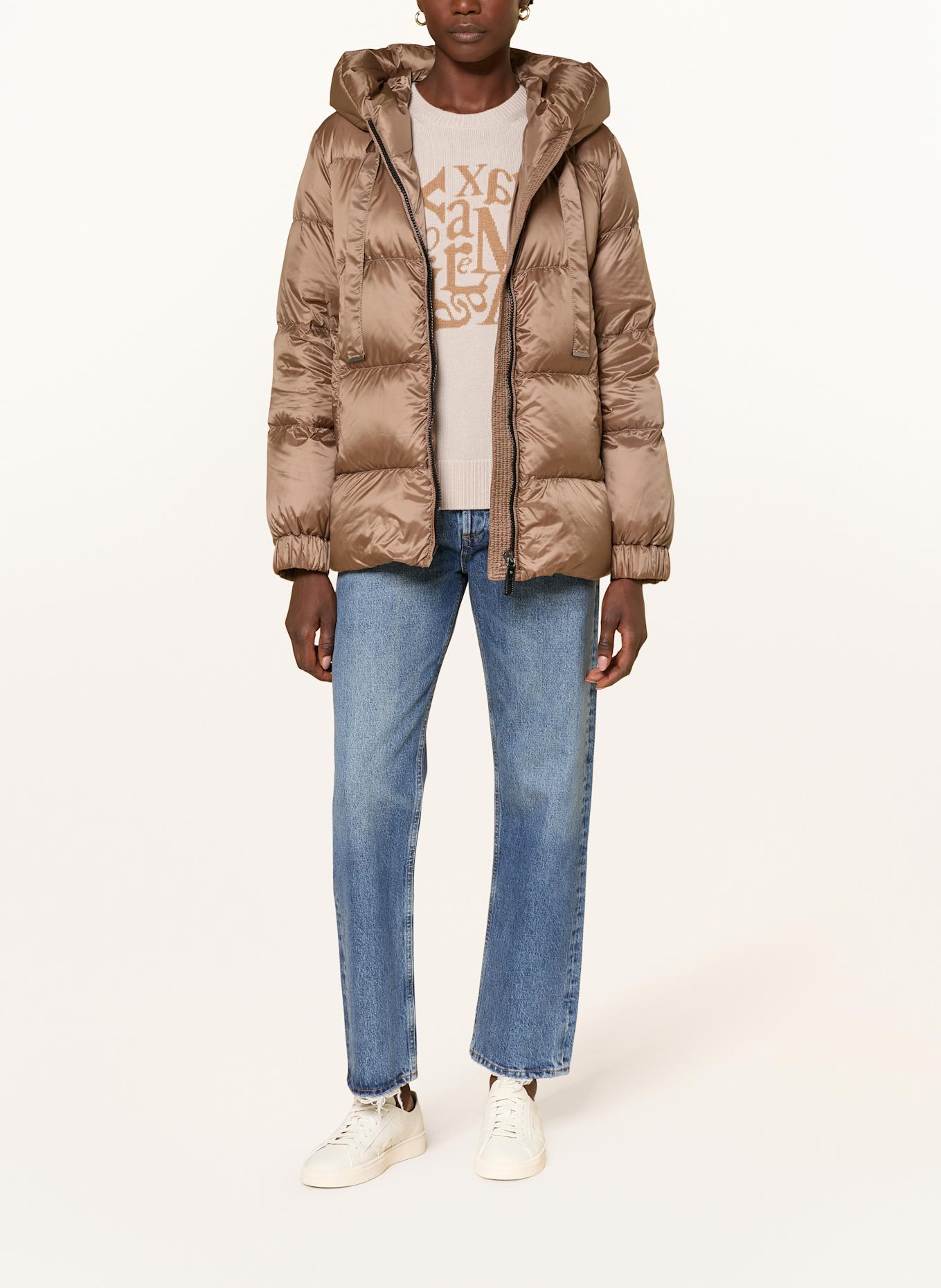 Max Mara The Cube Down jacket SEIA in brown