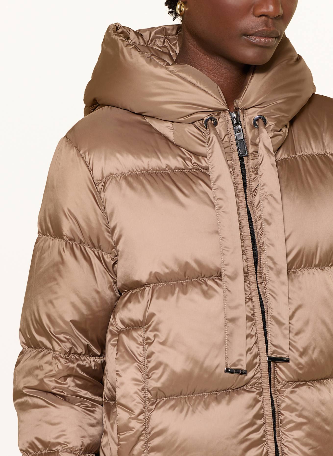 ダウンジャケット・コート MAX MARA THE CUBE BROWN GRINGO DOWN JACKET MAX MARA THE CUBE DARK BROWN GRINGO DOWN JACKET (S Max Mara