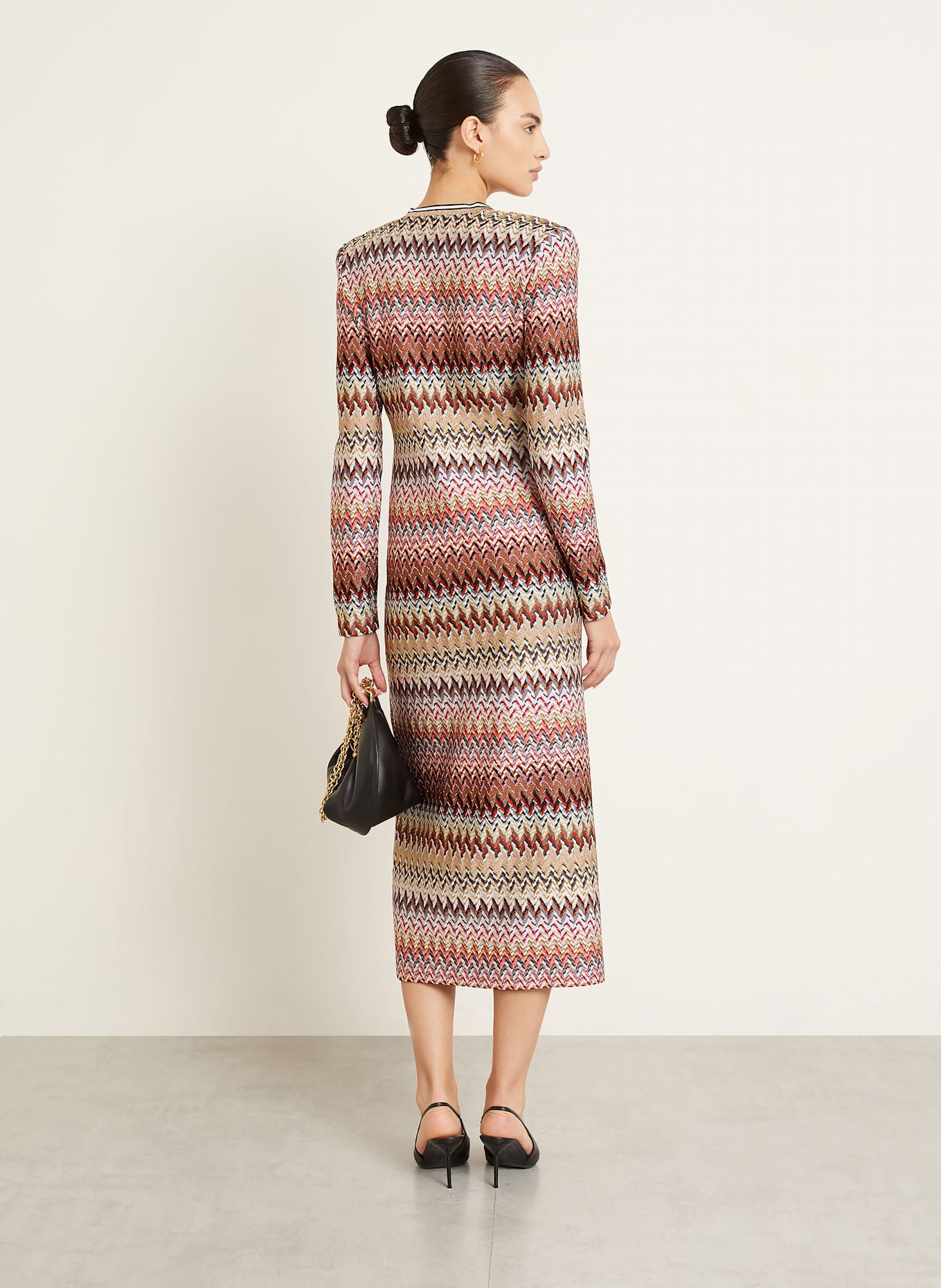 MISSONI Kardigan: BIAŁY / BRĄZOWY / ŻÓŁTY