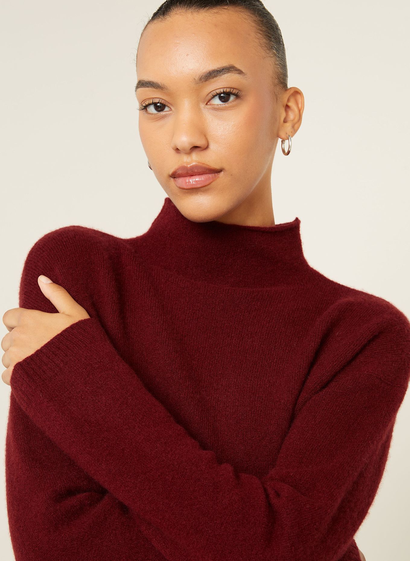 Max Mara ORLAYA cashmere sweater: DARK RED