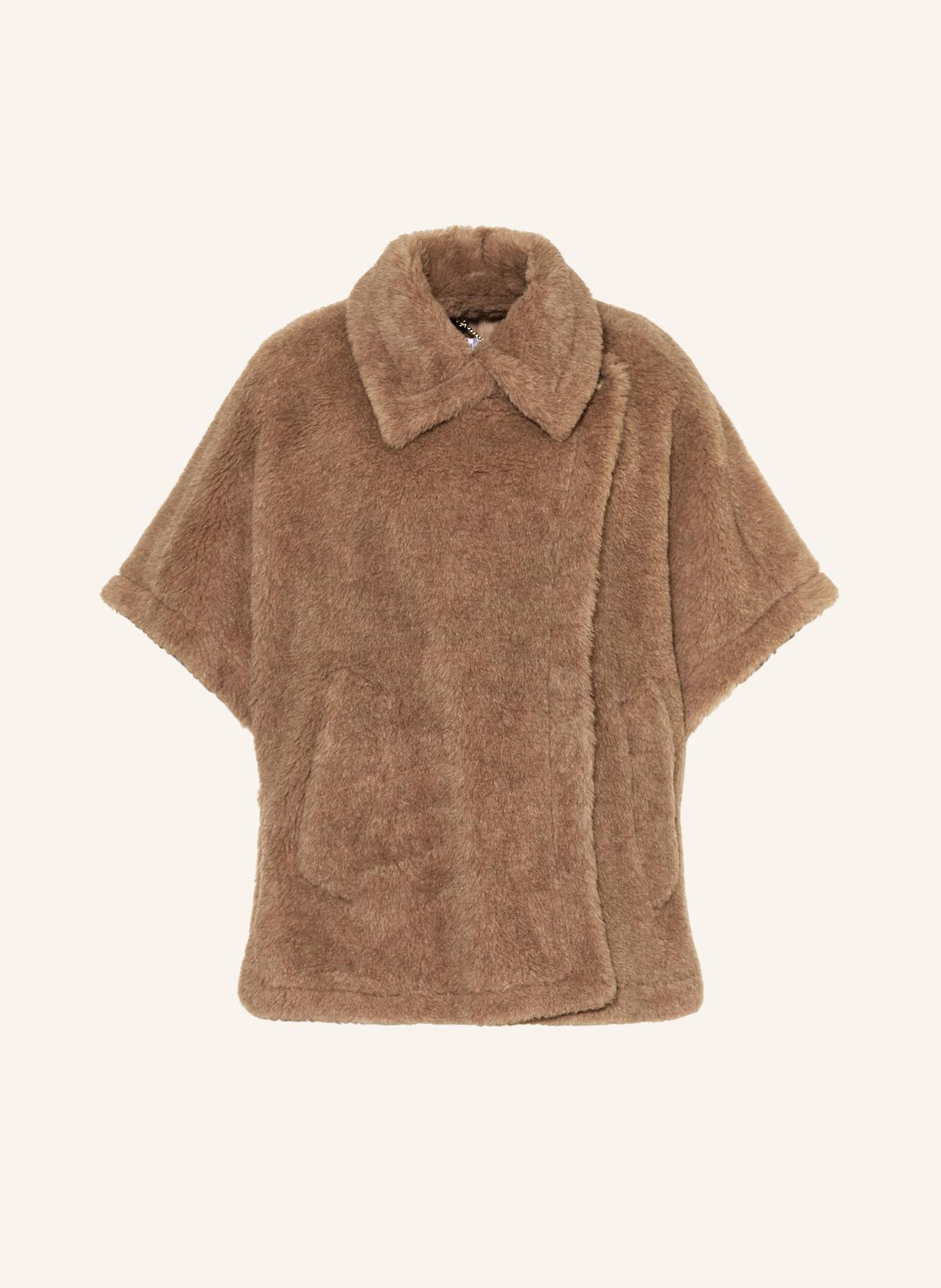 Max Mara Cape TEBE mit Alpaka: BRAUN