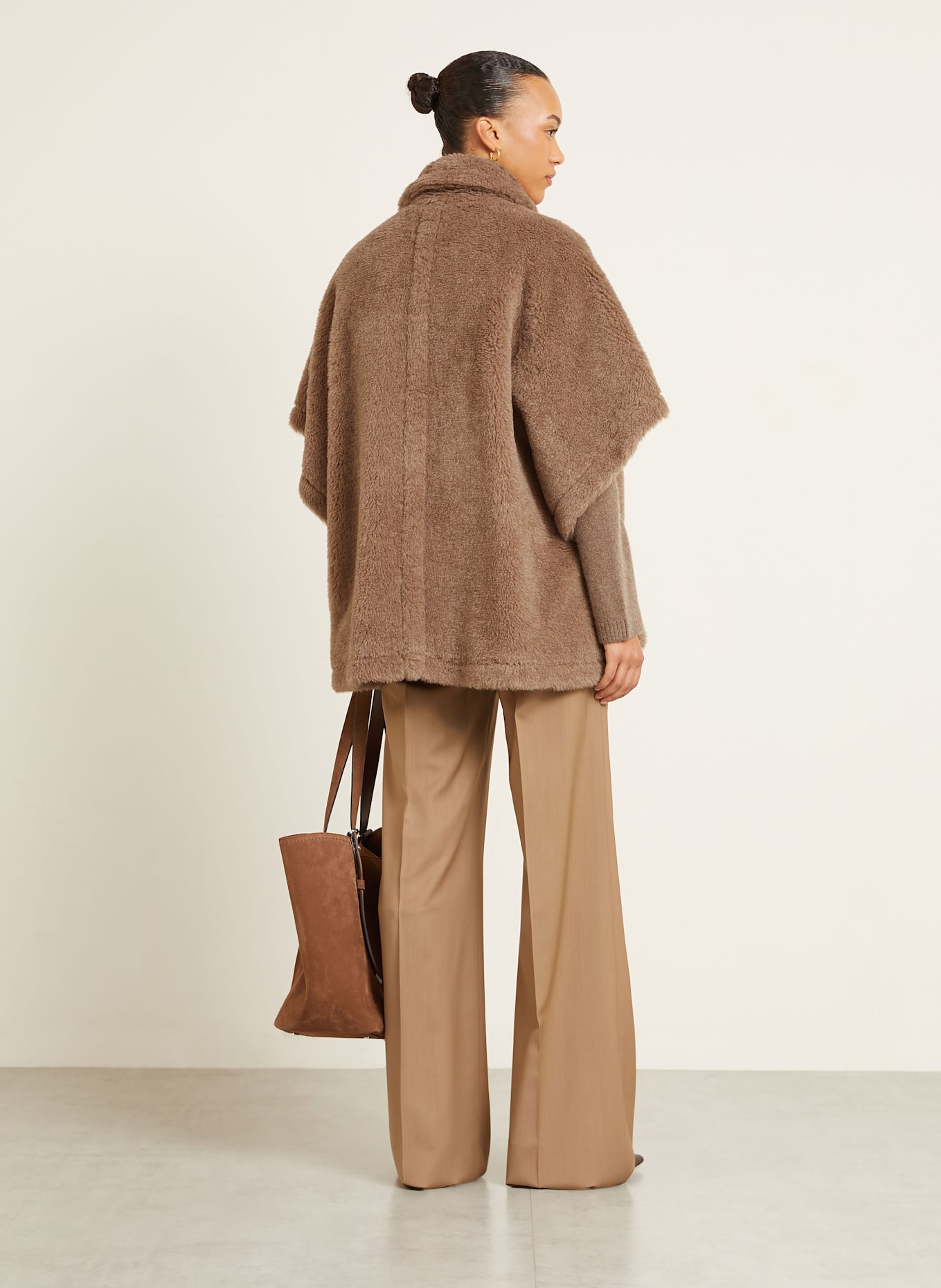 Max Mara Cape TEBE mit Alpaka: BRAUN