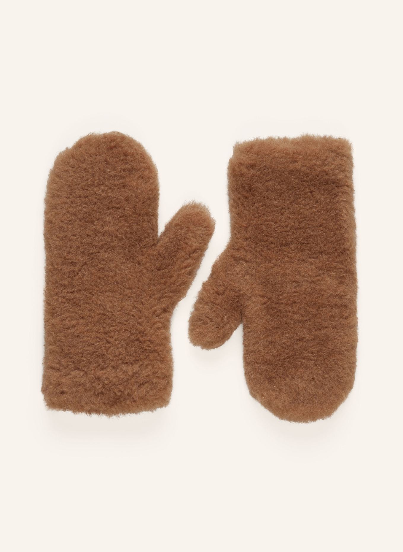 Max Mara Kamelhaar-Fäustlinge OMBRAT: BRAUN