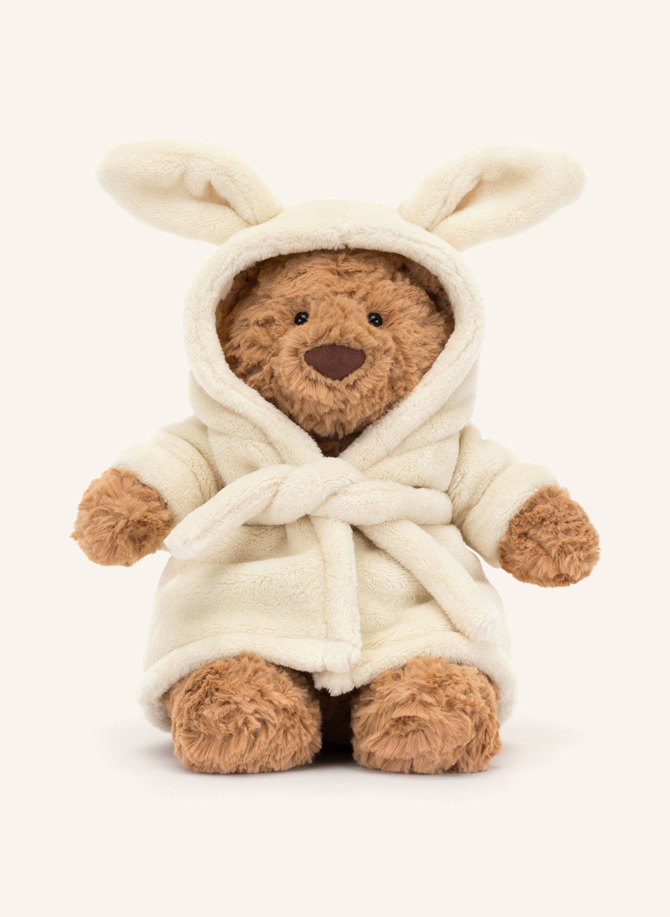 Jellycat Kuscheltier BARTHOLOMEW BEAR BATHROBE: BRAUN / ECRU