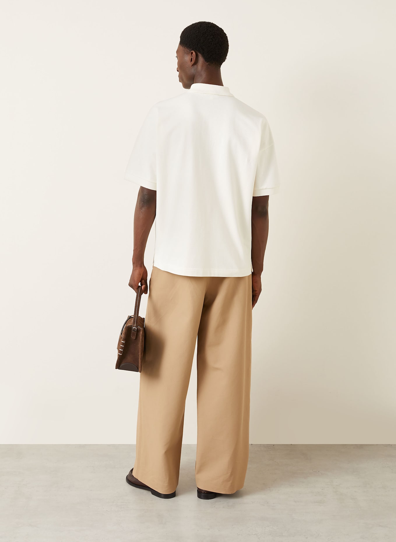 JW ANDERSON Piqué-Poloshirt: ECRU